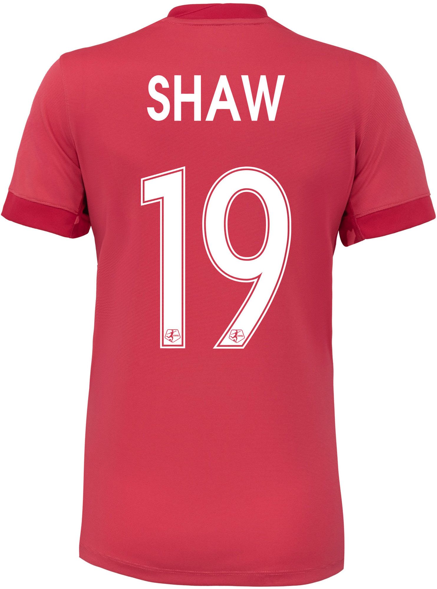 Nike Women's 2025 North Carolina Courage Jaedyn Shaw #19 Red Away Replica Jersey product image