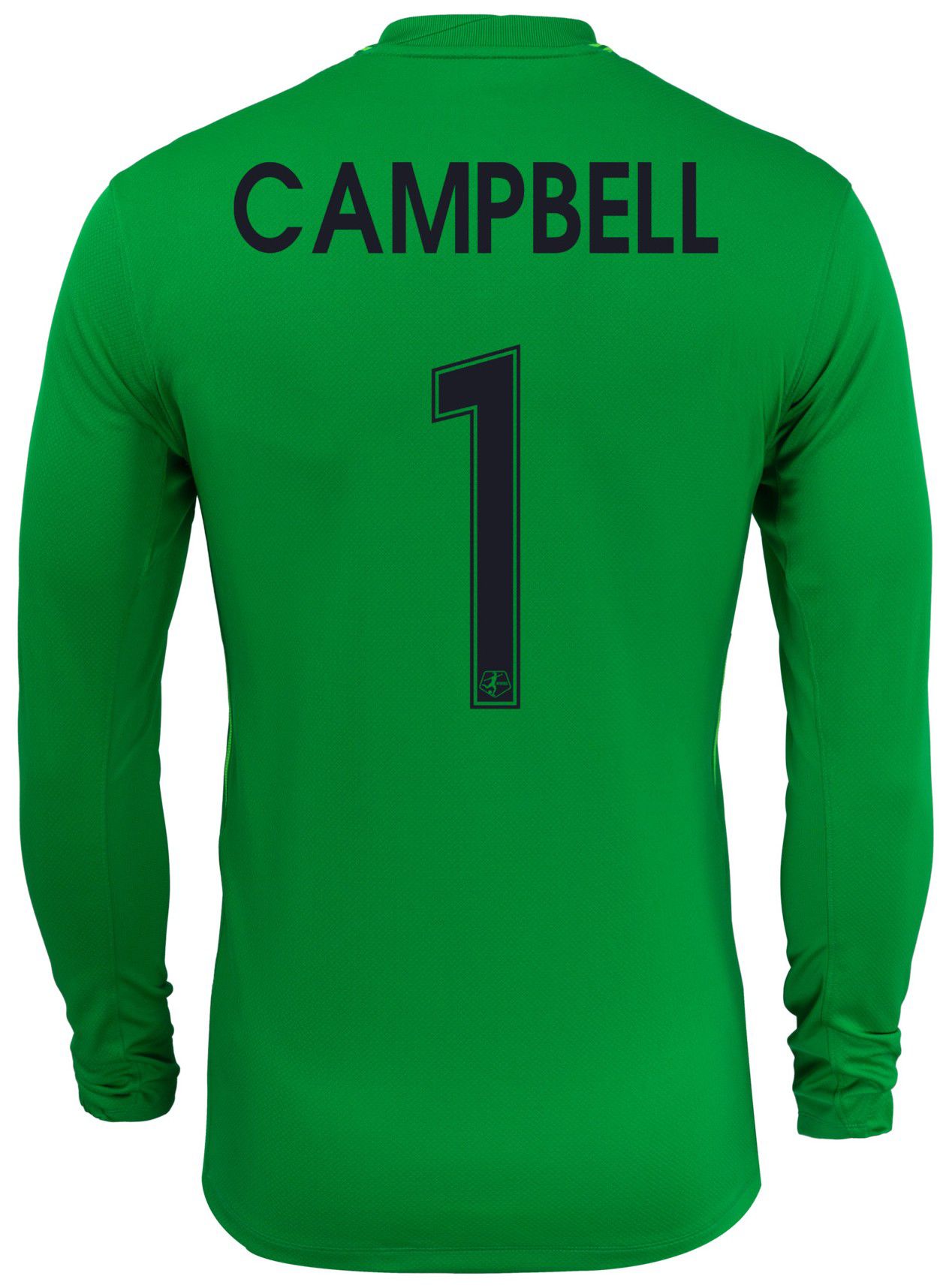 Nike Men's Houston Dash Jane Campbell #1 Green Home Long Sleeve Jersey product image