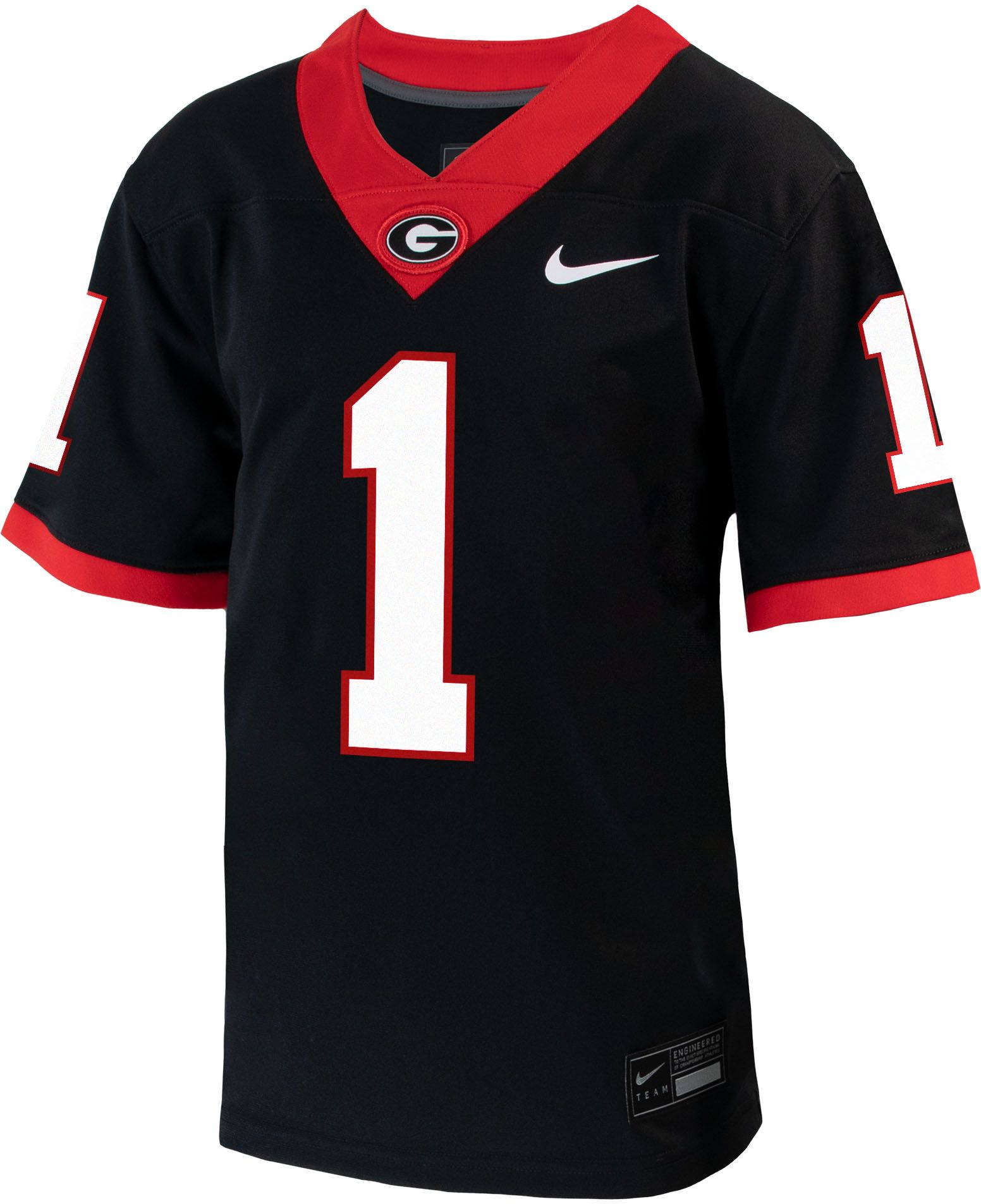Nike Little Kids' Georgia Bulldogs #1 Black Untouchable Game Football Jersey product image