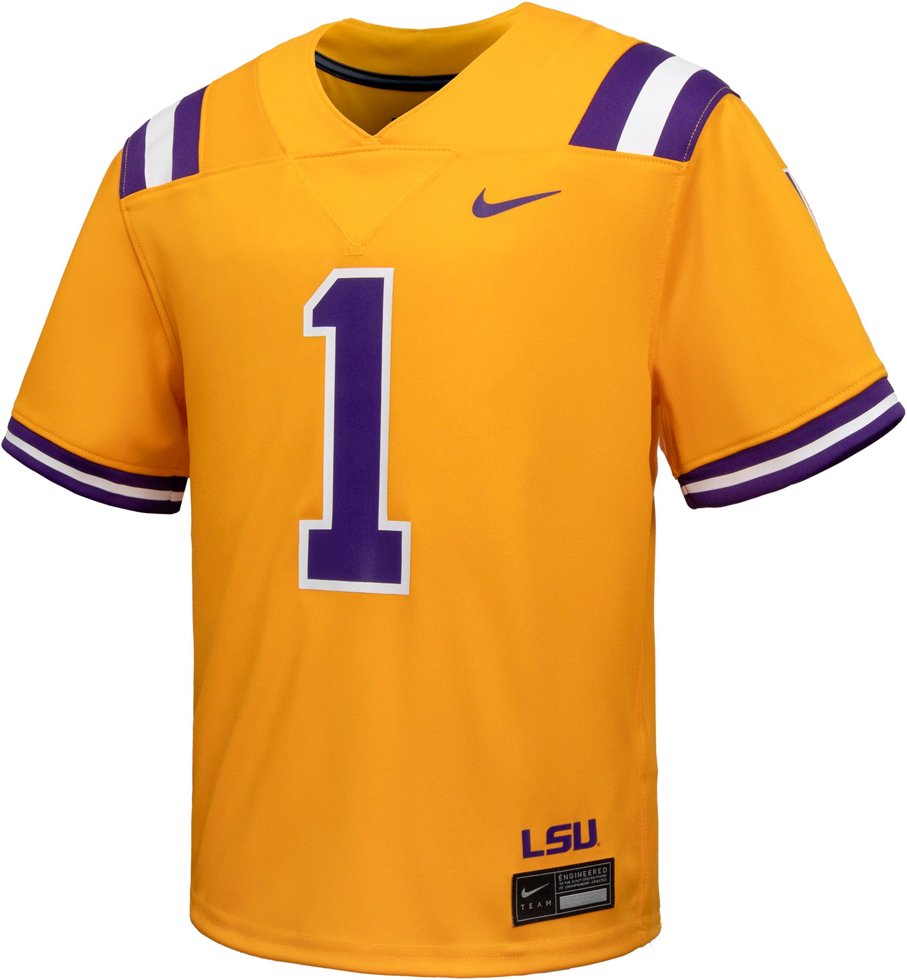 Nike Little Kid's LSU Tigers #1 Gold Alternate Replica Football Jersey product image