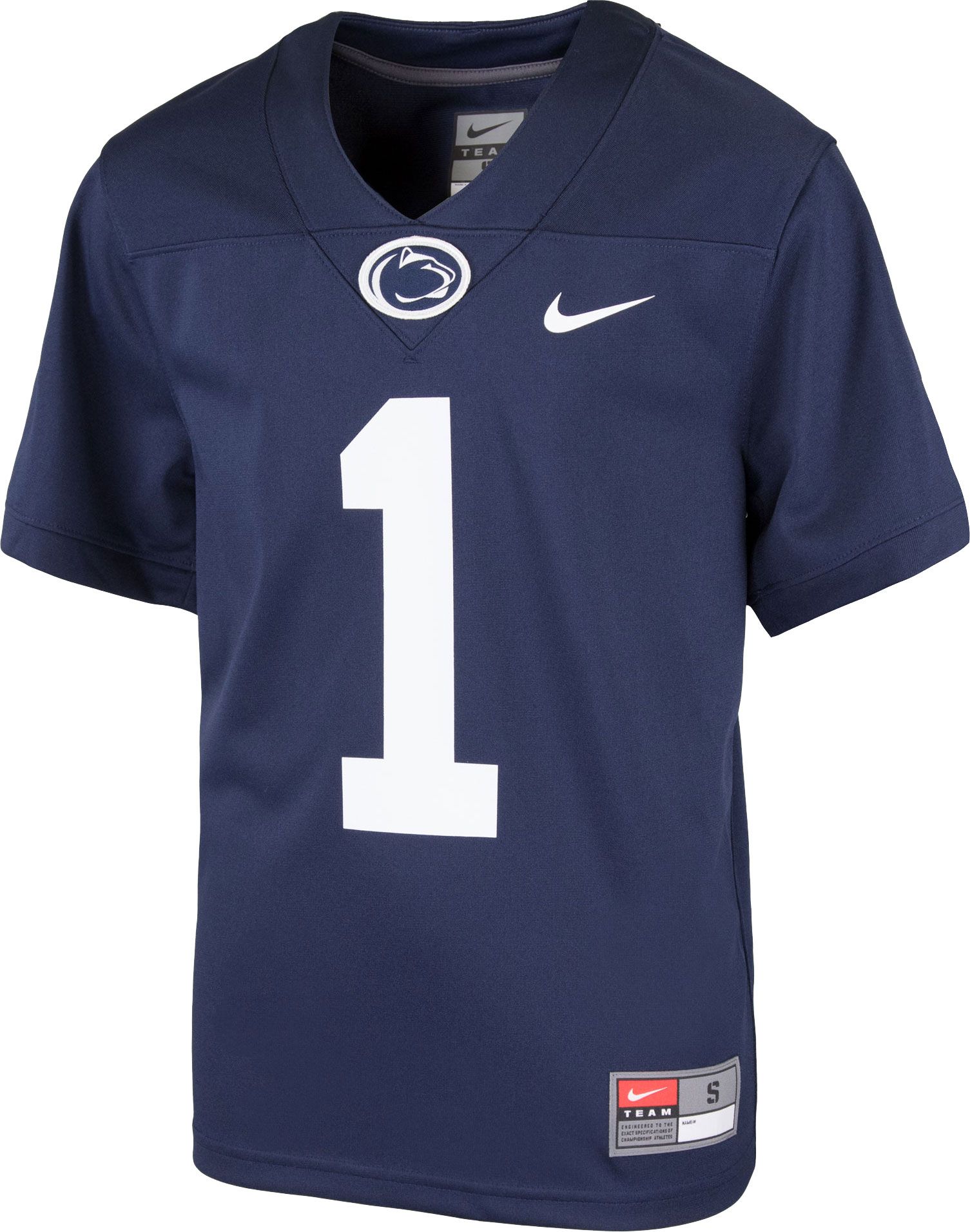 Nike Boys' Penn State Nittany Lions #1 Blue Game Football Jersey product image