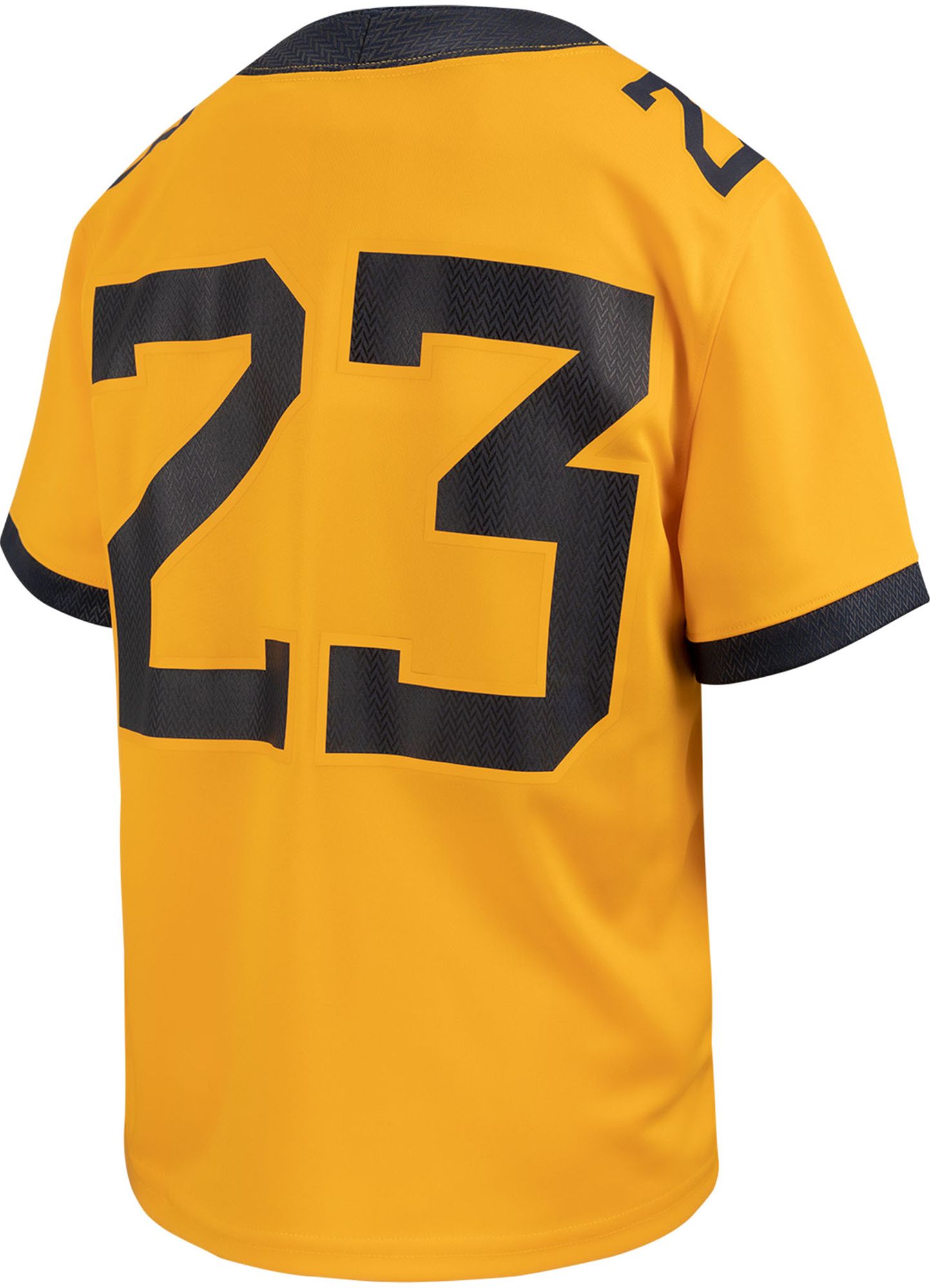 Nike Youth West Virginia Mountaineers #23 Country Roads Gold Replica Football Jersey