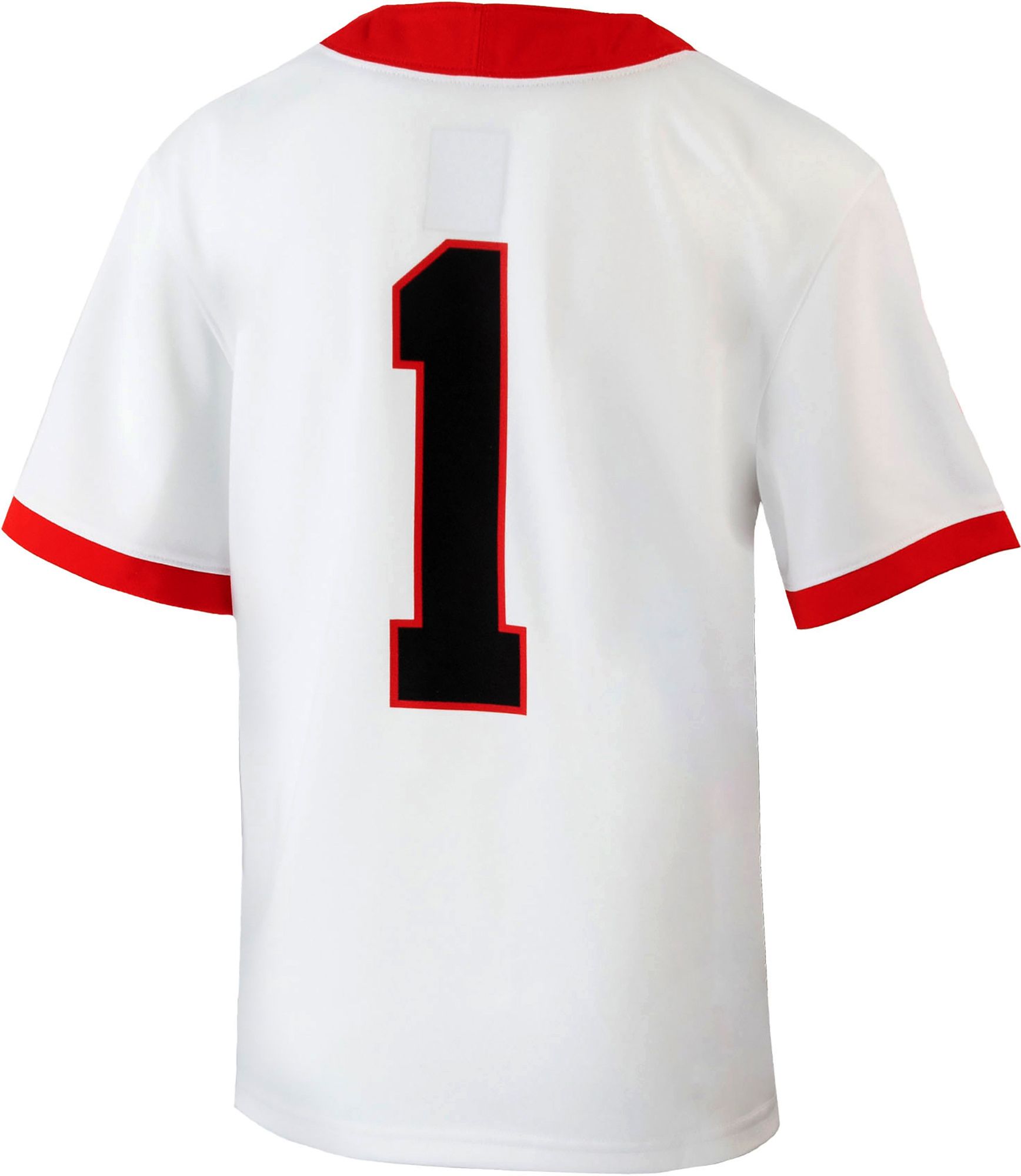 Nike Youth Georgia Bulldogs 1 White Replica Football Jersey Dick s Sporting Goods in Tustin CA The Market Place