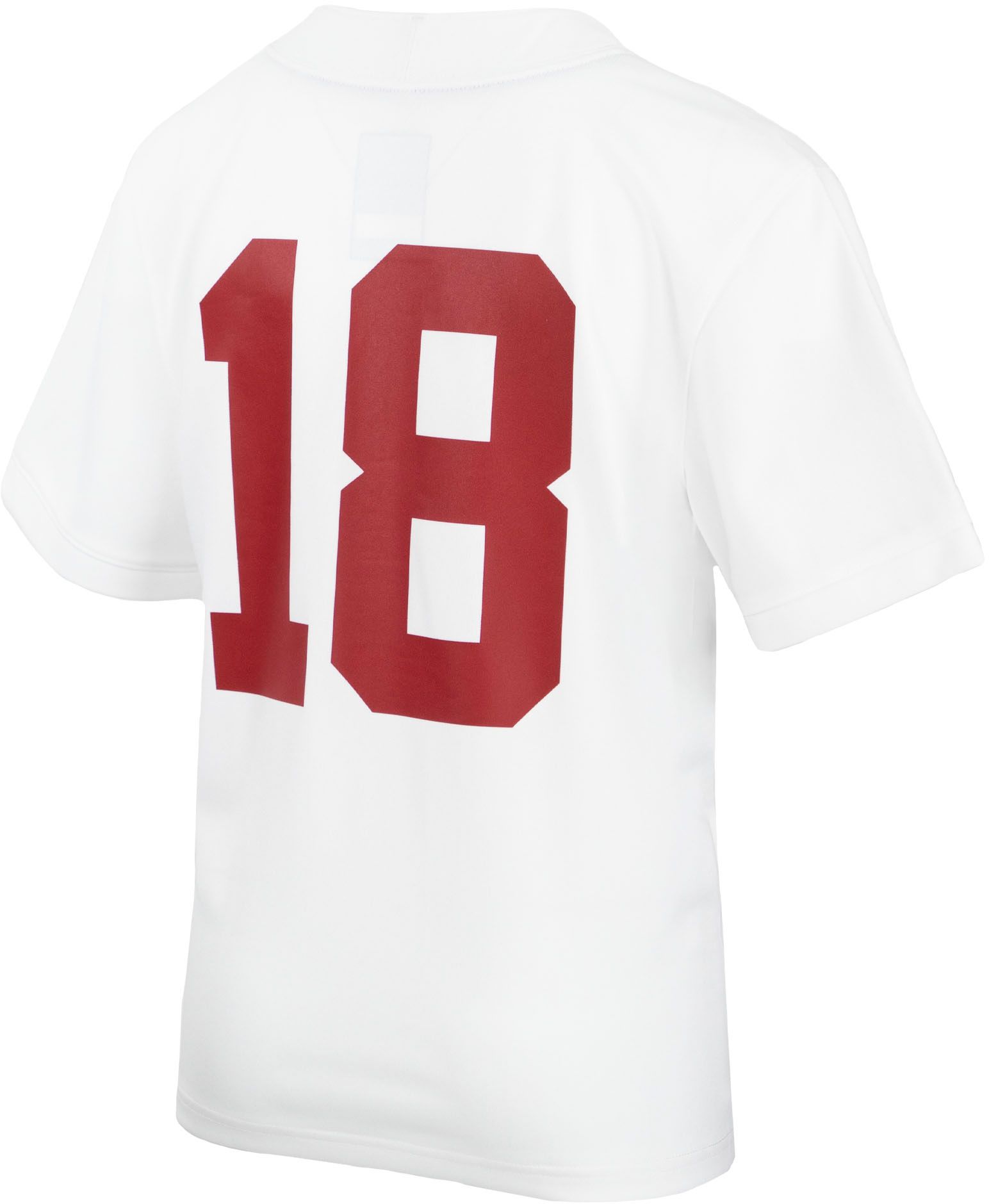 Nike Youth Alabama Crimson Tide #18 White Untouchable Game Football Jersey product image