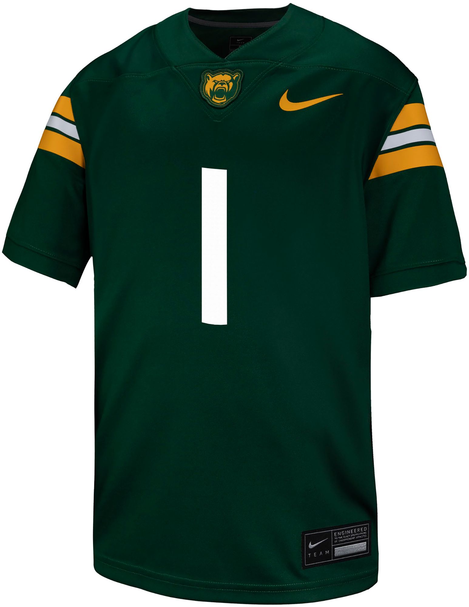 Nike Youth Baylor Bears #1 Green Replica Football Jersey product image