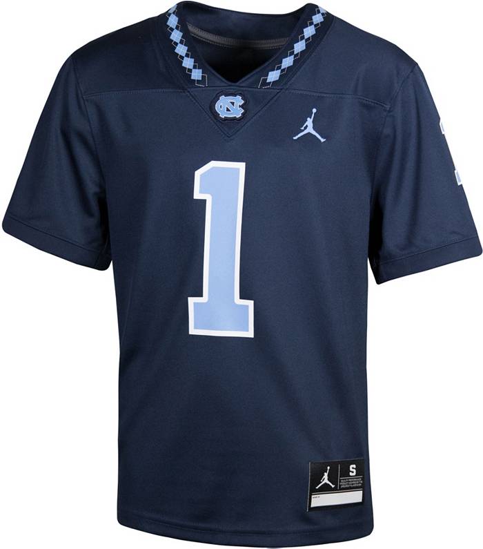 Men's Jordan Brand #1 Carolina Blue North Carolina Tar Heels Game Jersey