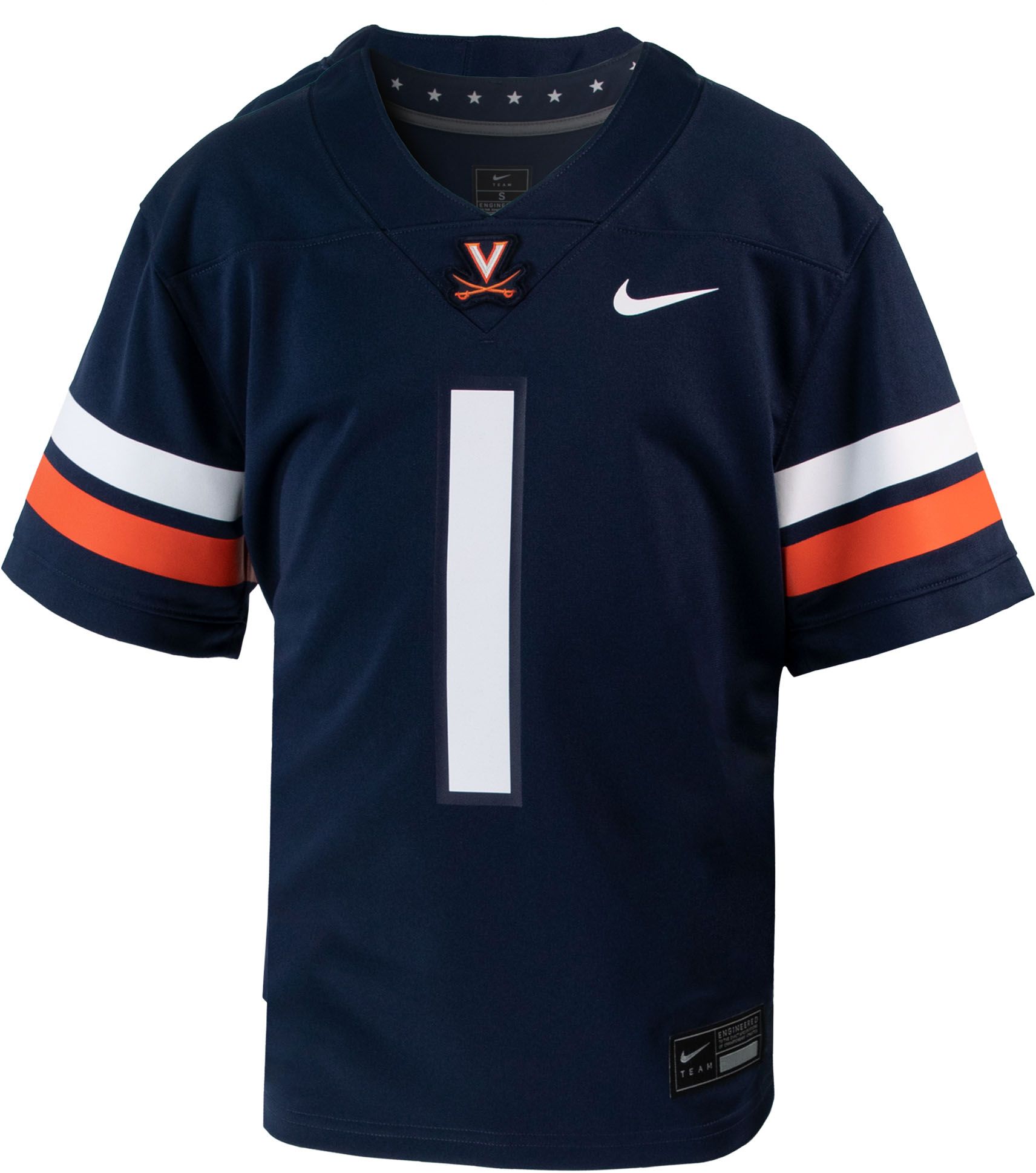 Nike Youth Virginia Cavaliers #1 Blue Untouchable Game Football Jersey