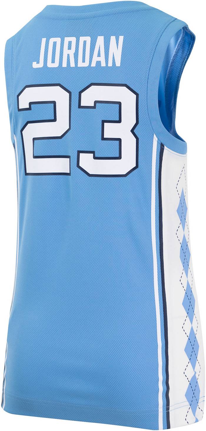 #1 North Carolina Tar Heels Jordan Youth Replica Team Basketball Jersey - Blue