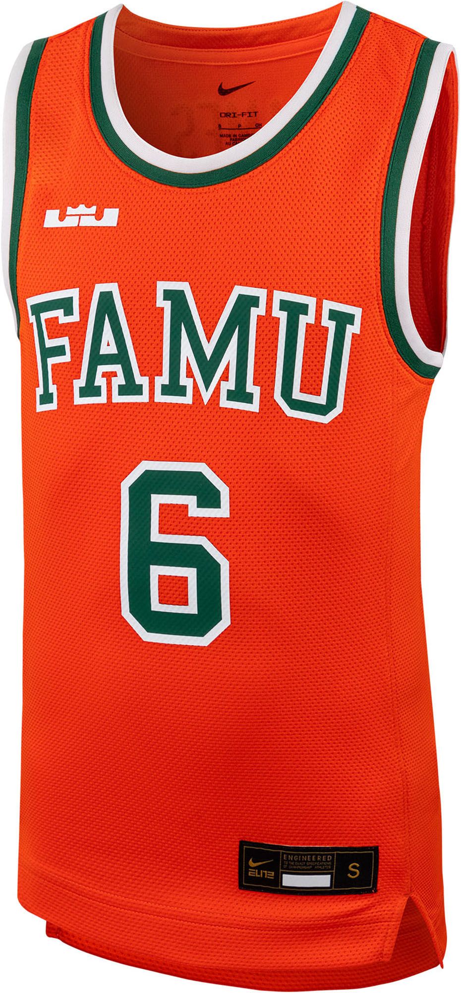 Nike Youth Florida A&M Rattlers LeBron James #23 Orange Replica Basketball Jersey