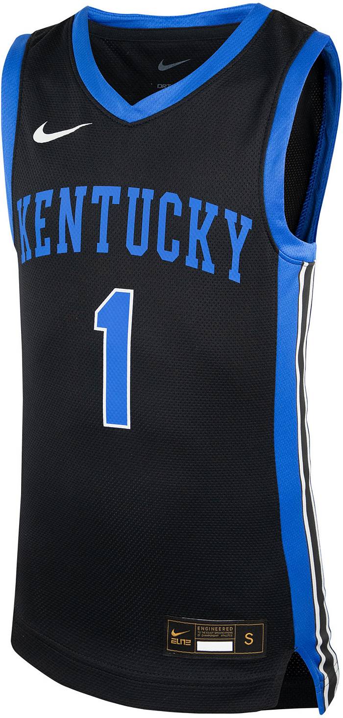 #1 Kentucky Wildcats Nike Unisex Replica Basketball Jersey – Royal