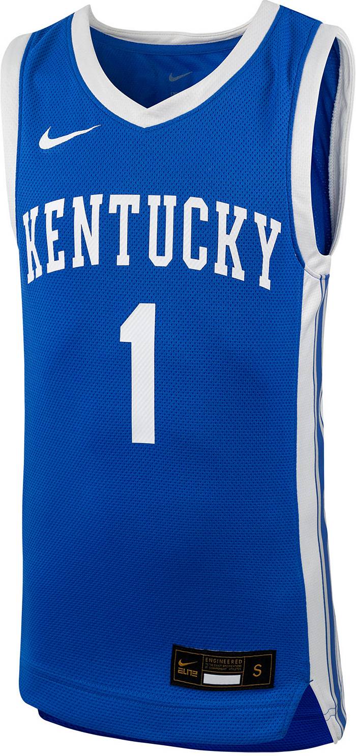 Nike Youth Kentucky Wildcats #1 Replica Basketball Jersey - Blue - M Each