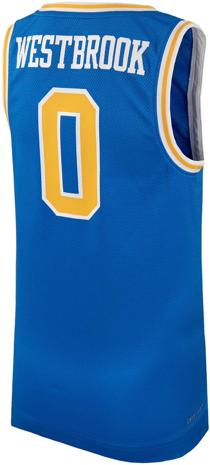 UCLA Bruins Jersey #0 Russell Westbrook NCAA Basketball Blue