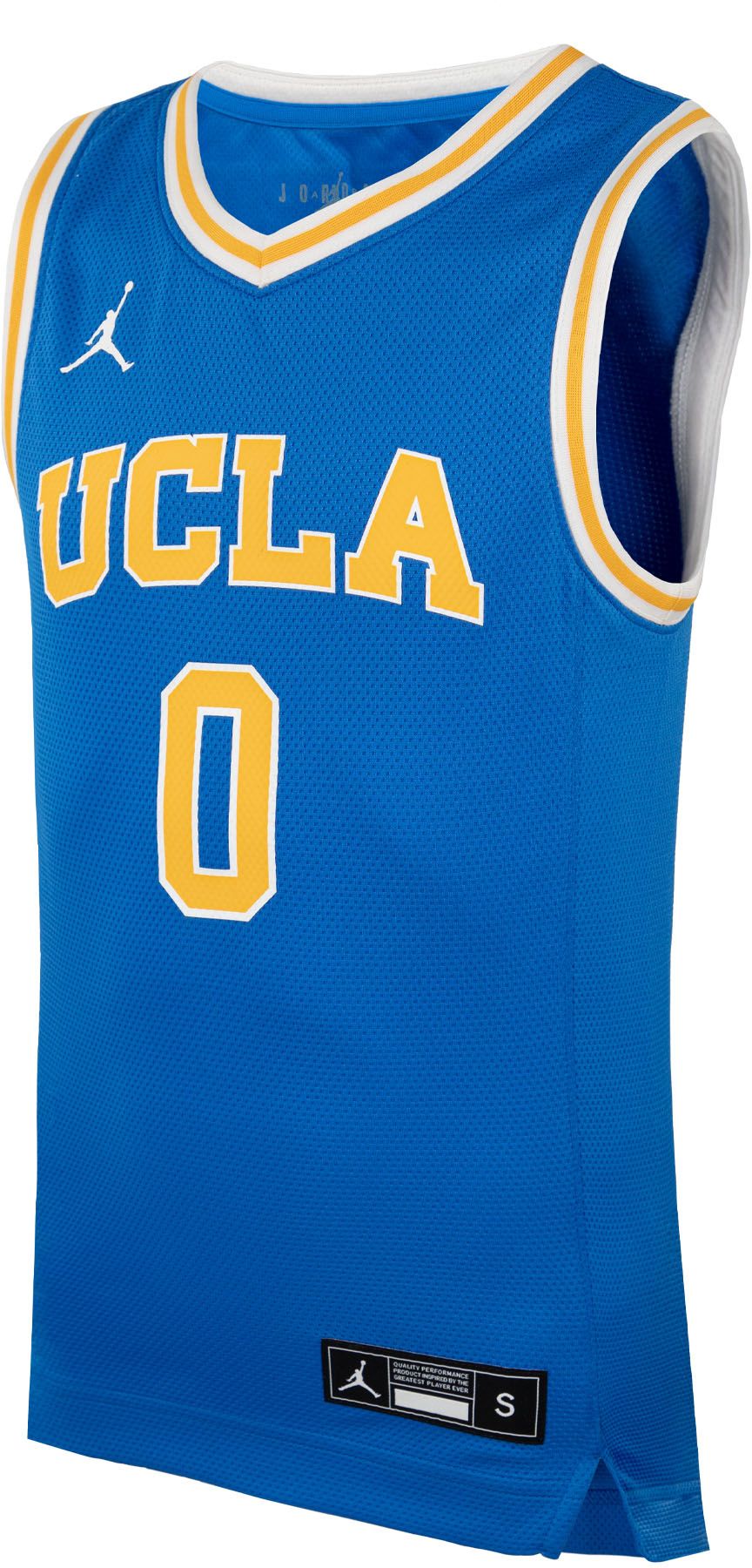 Jordan Youth UCLA Bruins Russell Westbrook #0 Light Blue Replica Basketball Jersey