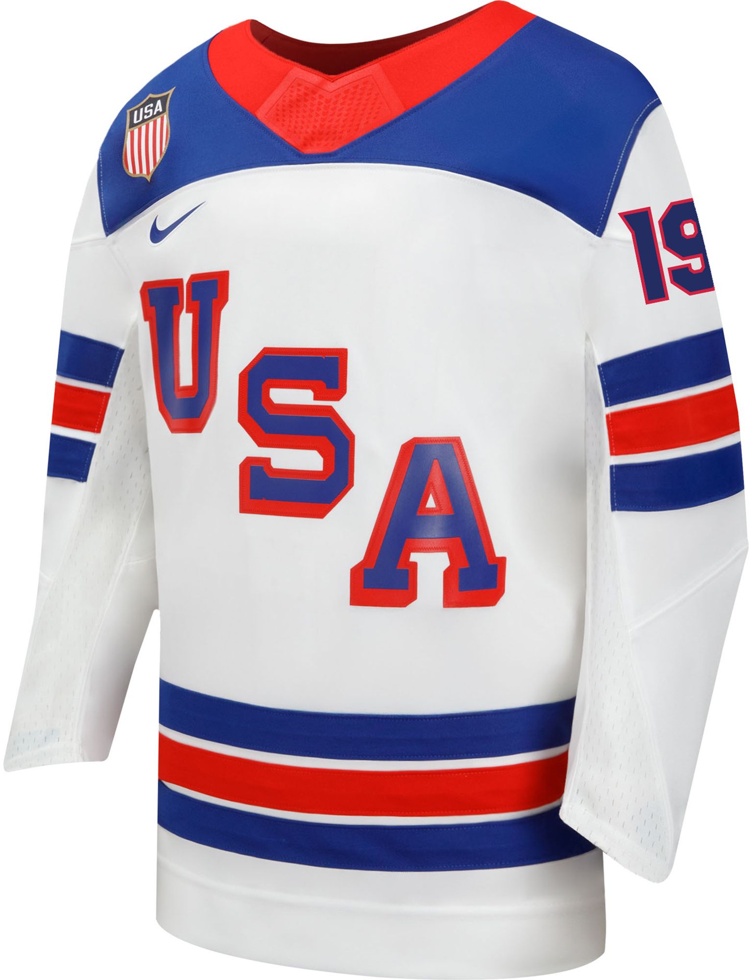 Nike Youth Team USA White Matthew Tkachuk #19 Replica Jersey product image