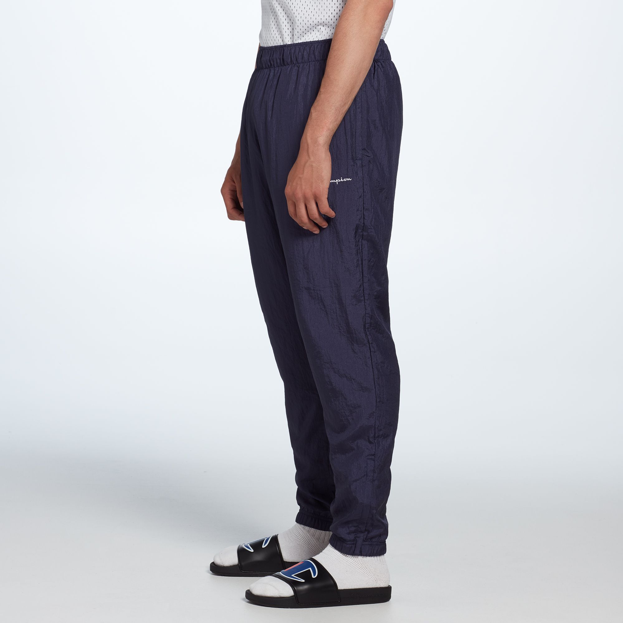 mens nylon warm up pants