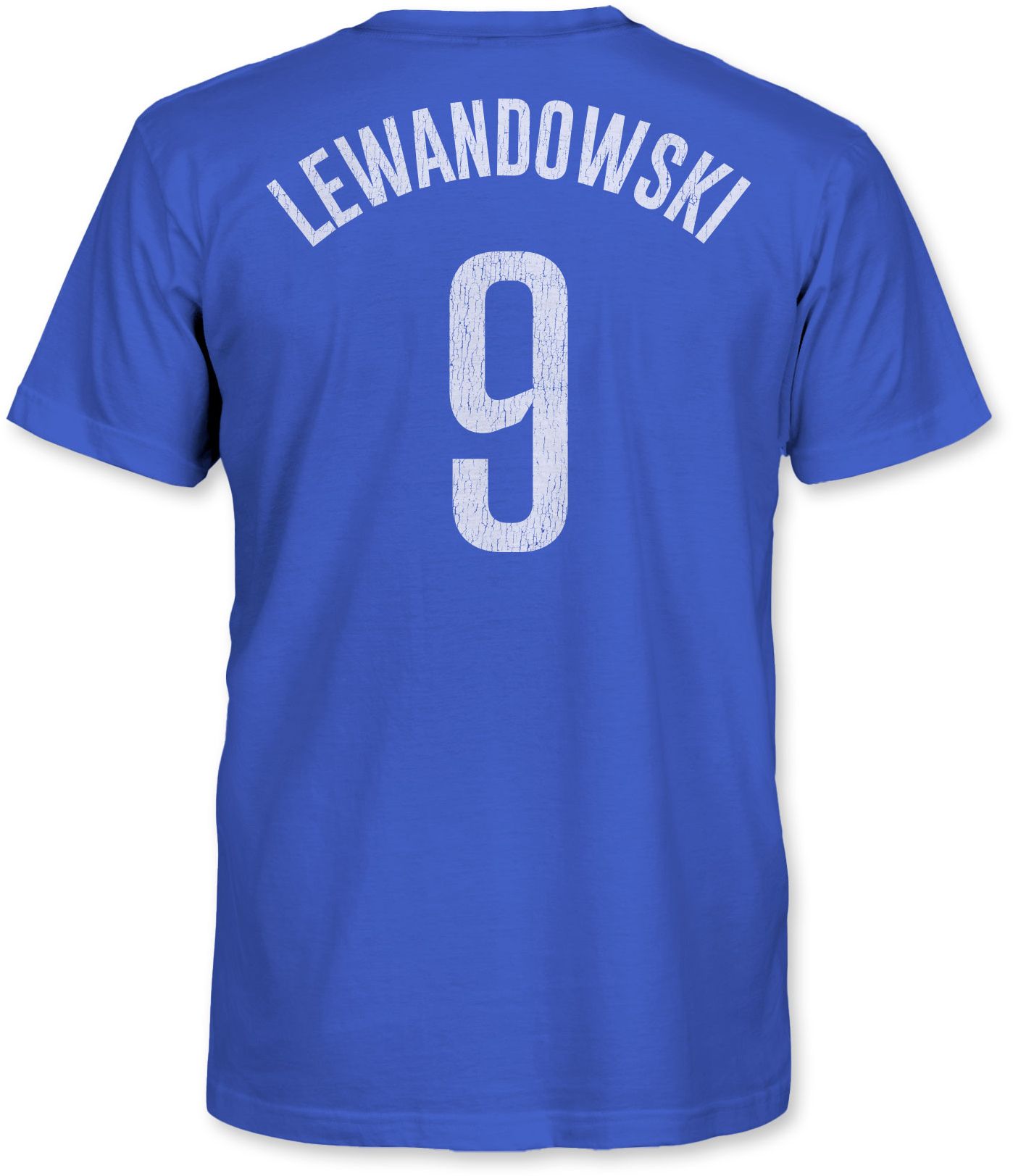 1863 FC Youth FC Barcelona Robert Lewandowski #9 Blue Tri-Blend T-Shirt product image