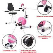 Sunny Health and Fitness Pink Magnetic Recumbent Bike product image