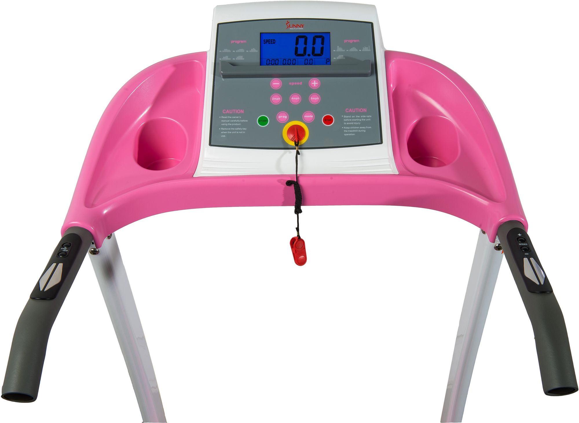 Sunny Health & Fitness P8700 Pink Inclining Treadmill product image