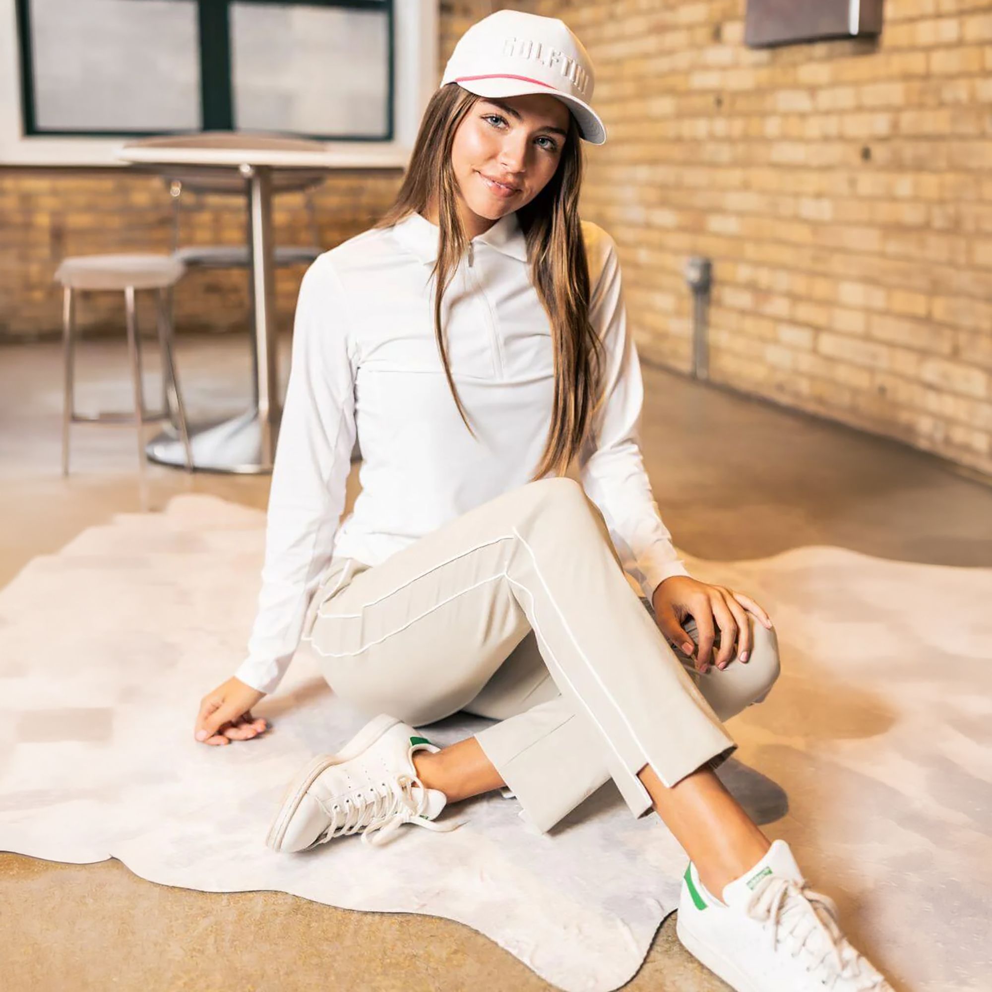 Golftini Women's Khaki Stretch Ankle Golf Pant product image