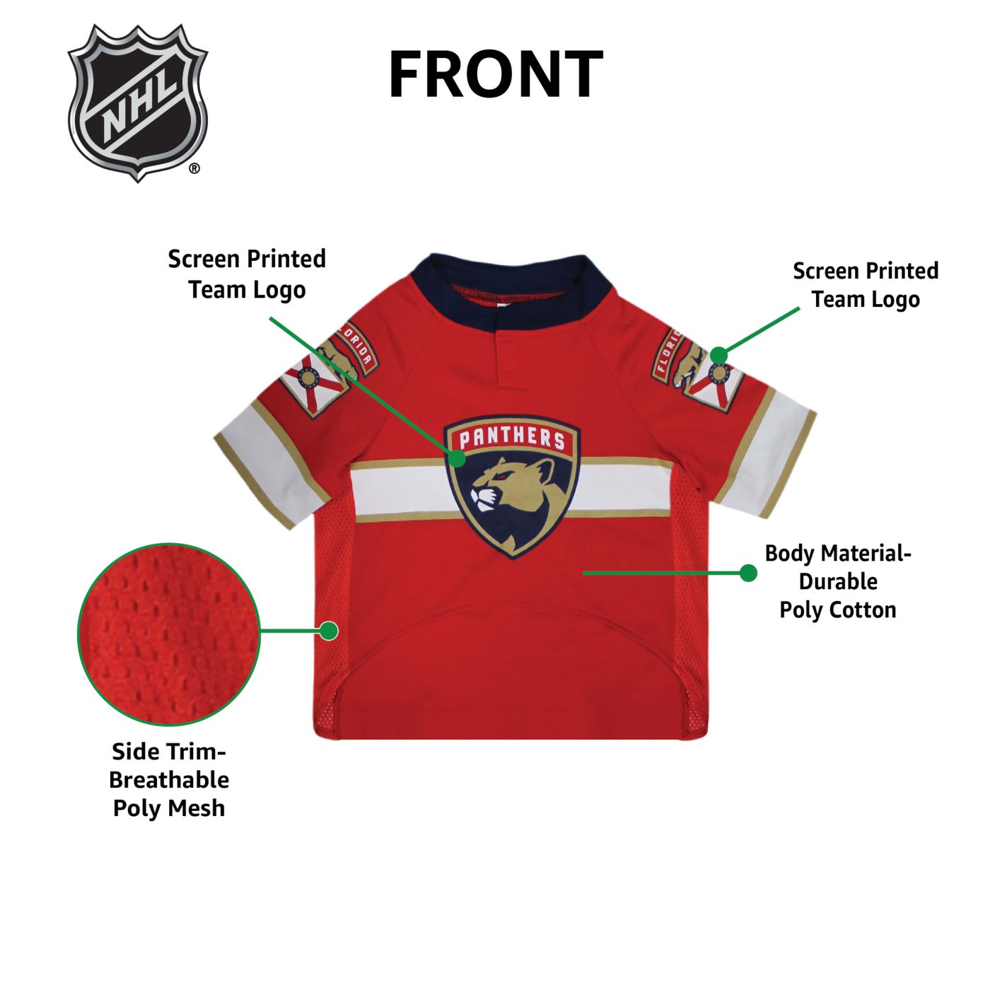 Pets First NHL Florida Panthers Pet Jersey Dick s Sporting Goods