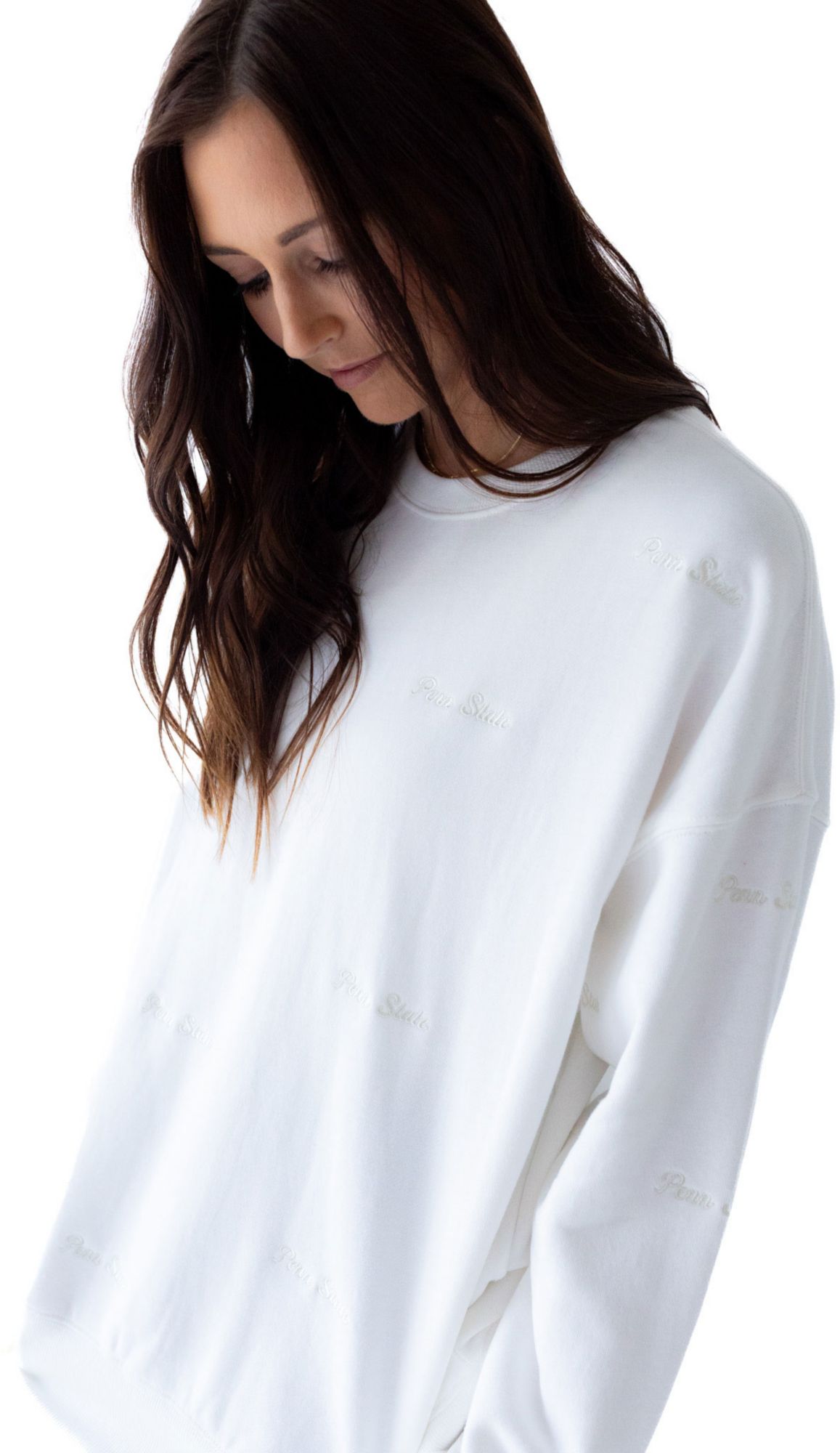 Gameday Social Women's Penn State Nittany Lions White Ritter Crewneck Sweatshirt product image