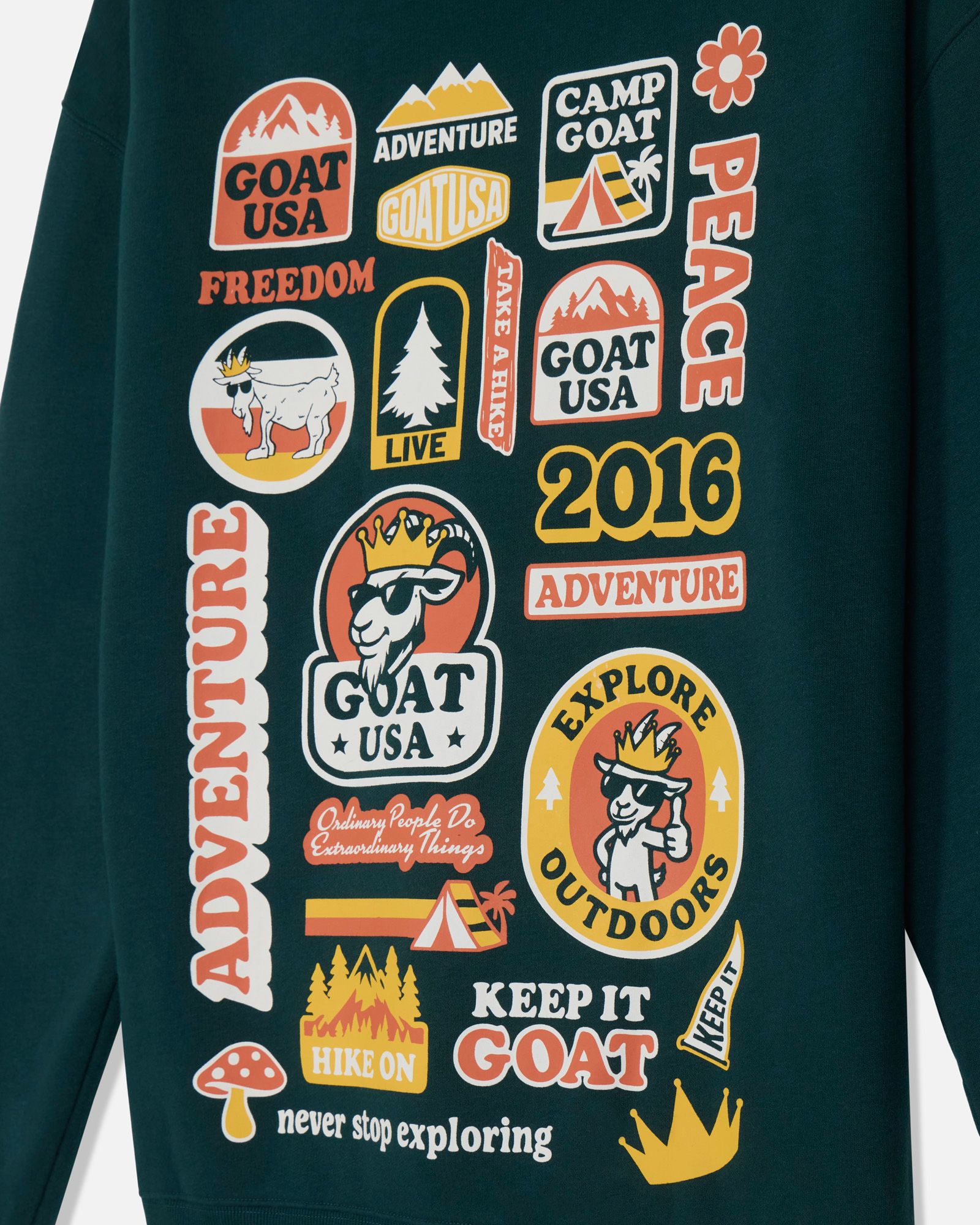 GOAT USA Boys' Explore Outdoors Patchwork Graphic Hoodie product image