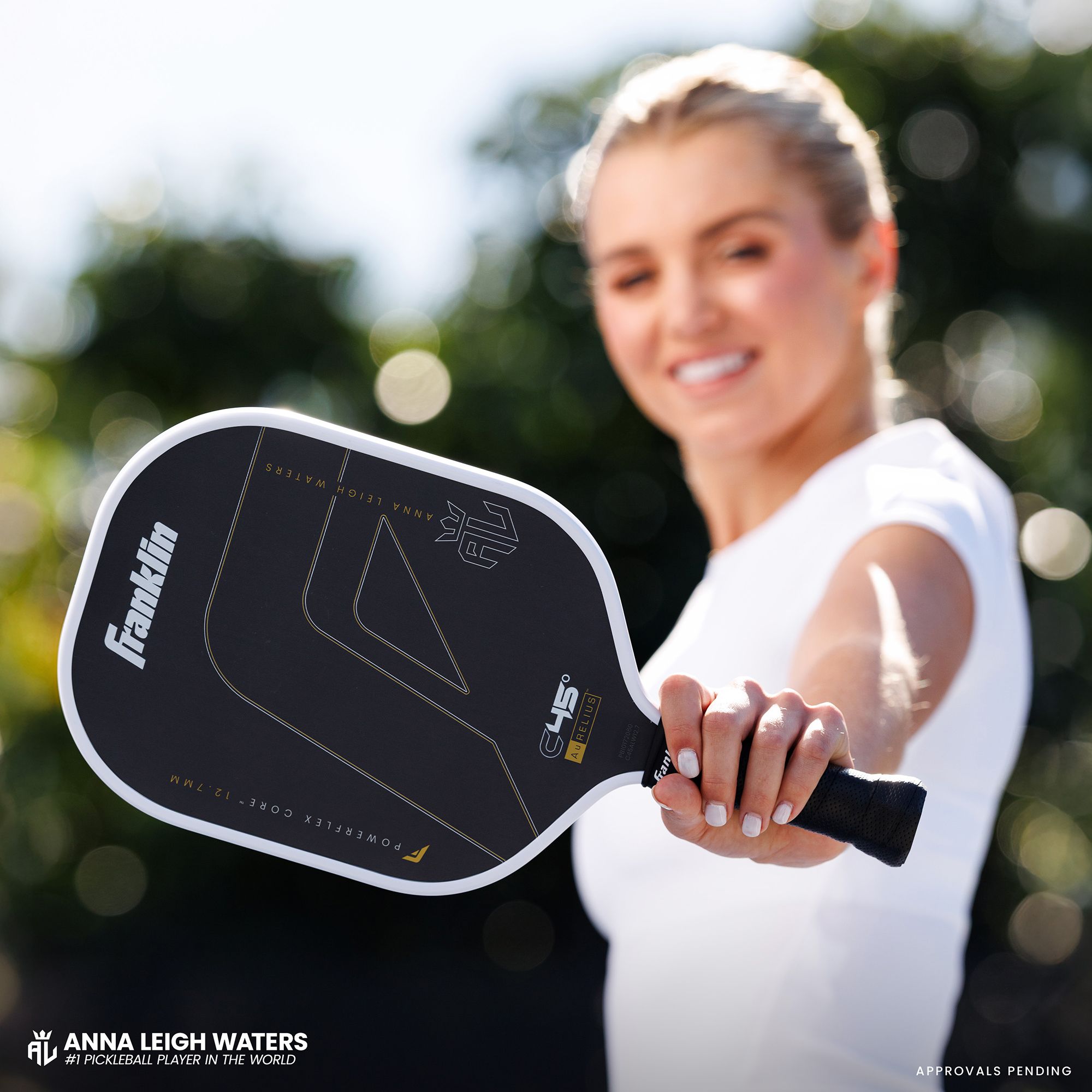 Franklin x Anne Leigh Waters C45 Aurelius Carbon Fiber 16mm Pickleball Paddle product image