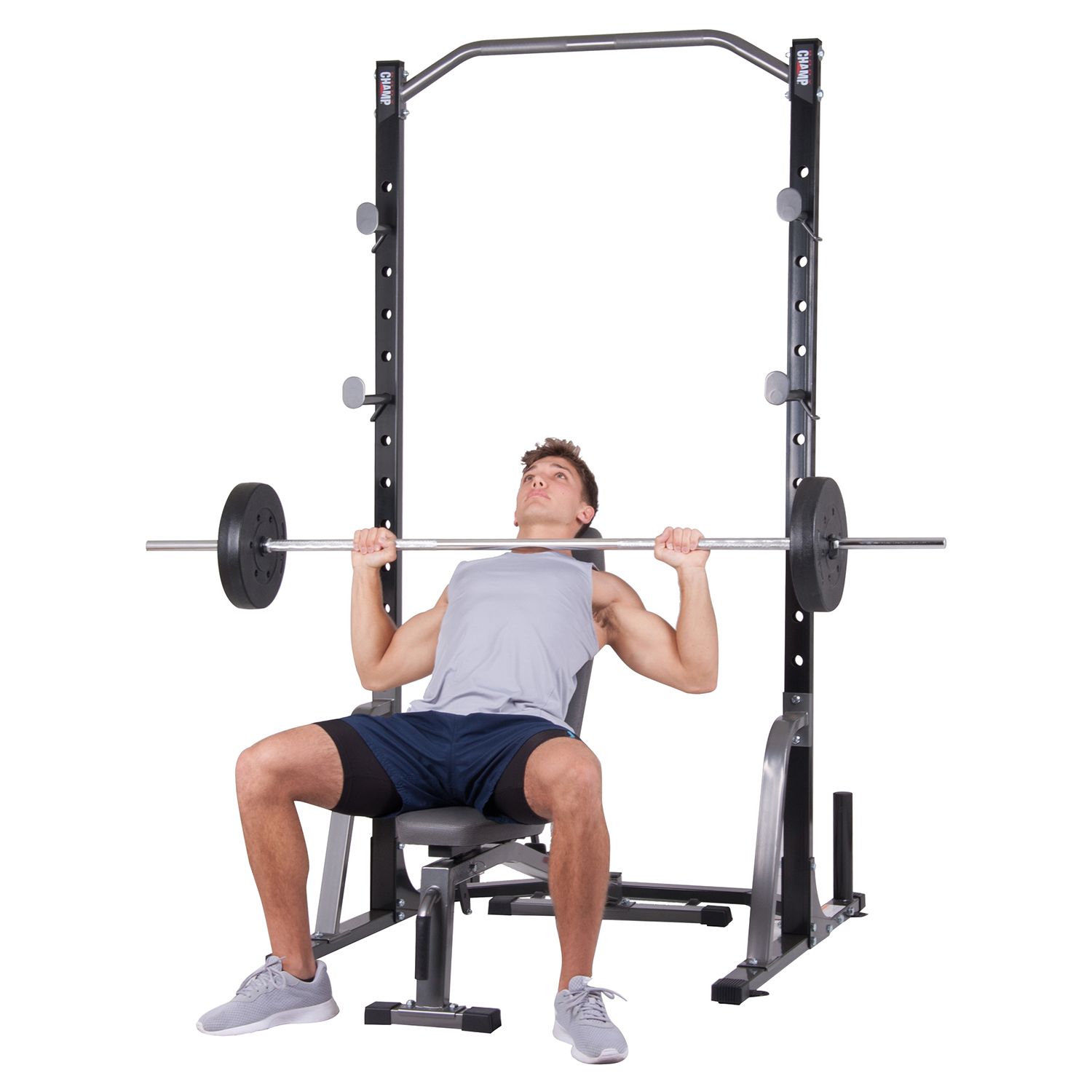Body Champ 2-Piece Power Rack with Weight Bench product image