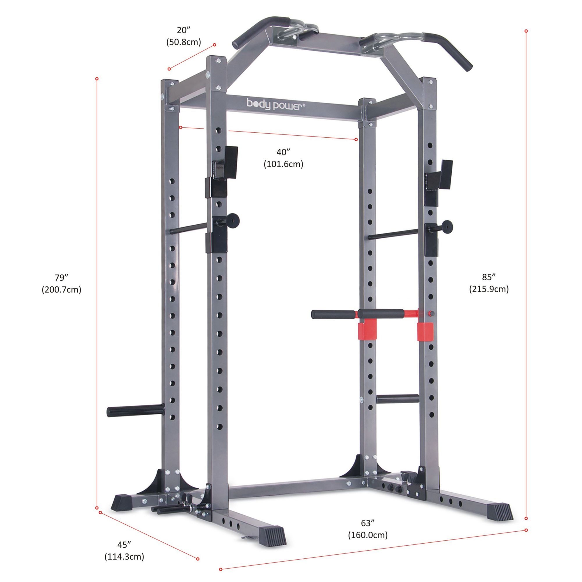 Body Champ Deluxe Power Rack Cage System