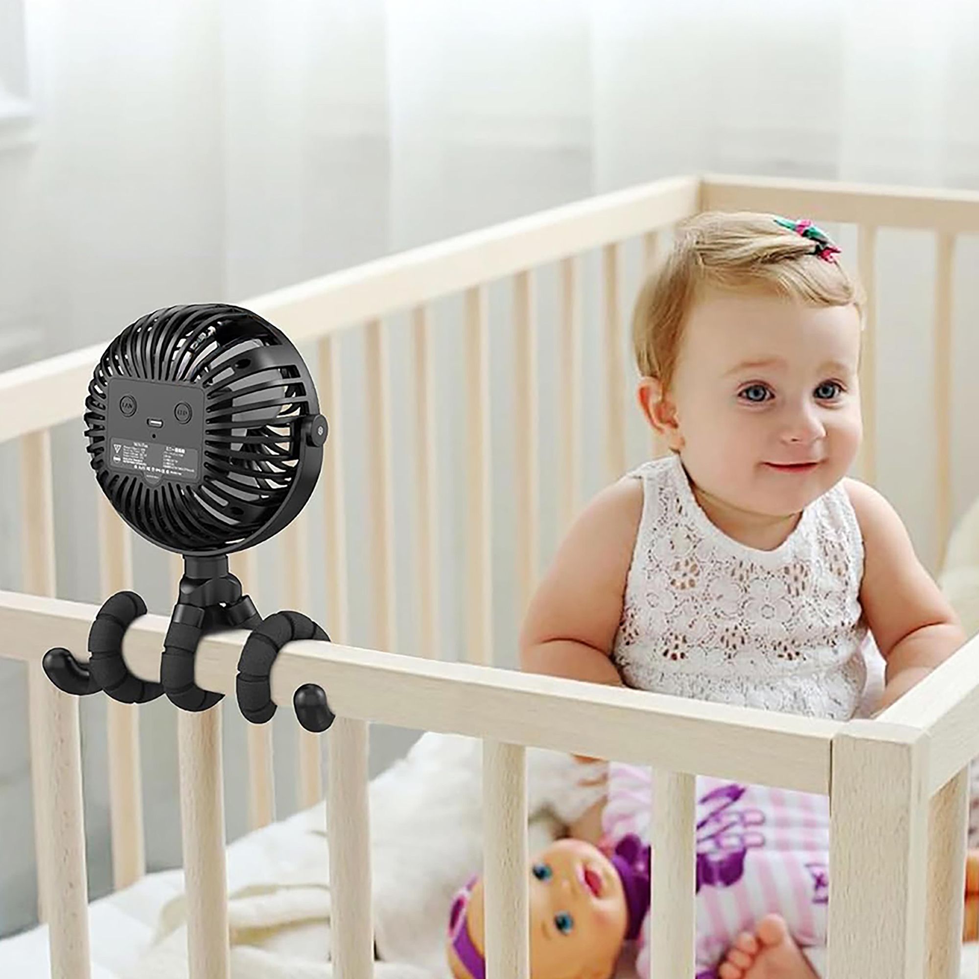 Pocket Breeze Rechargeable Fan with Flexible Tripod product image