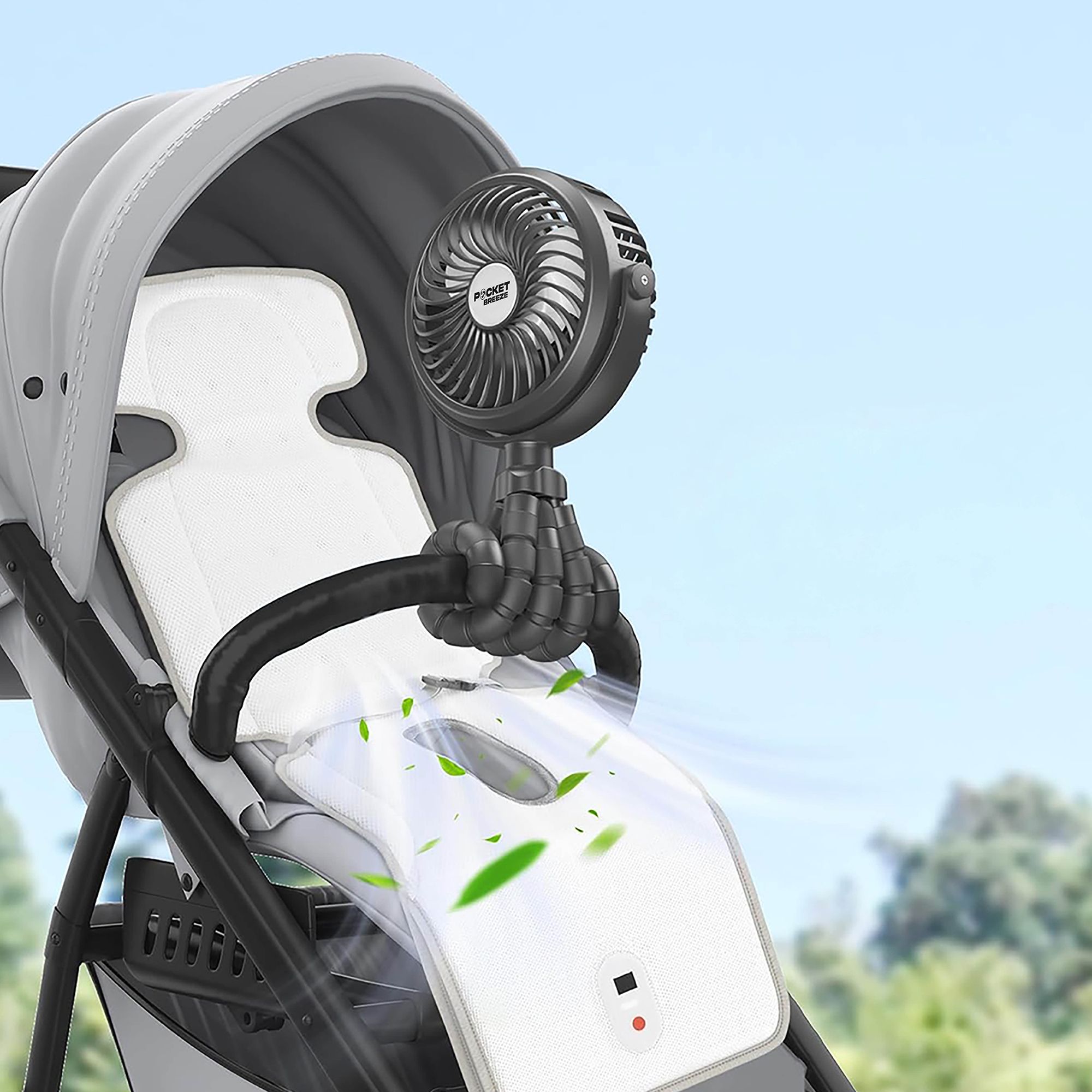 Pocket Breeze Rechargeable Fan with Flexible Tripod product image