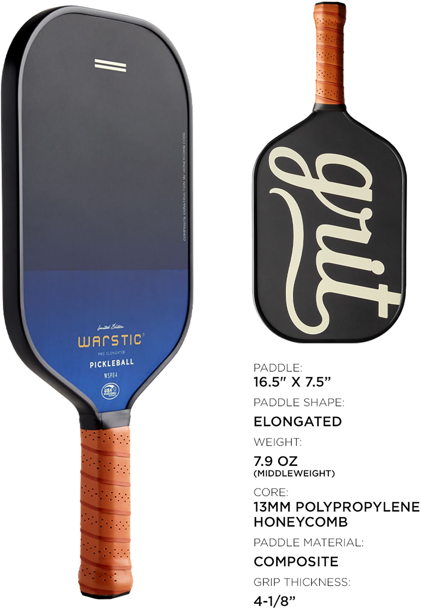Warstic WSPB4 Pro Elongated Pickleball Paddle product image