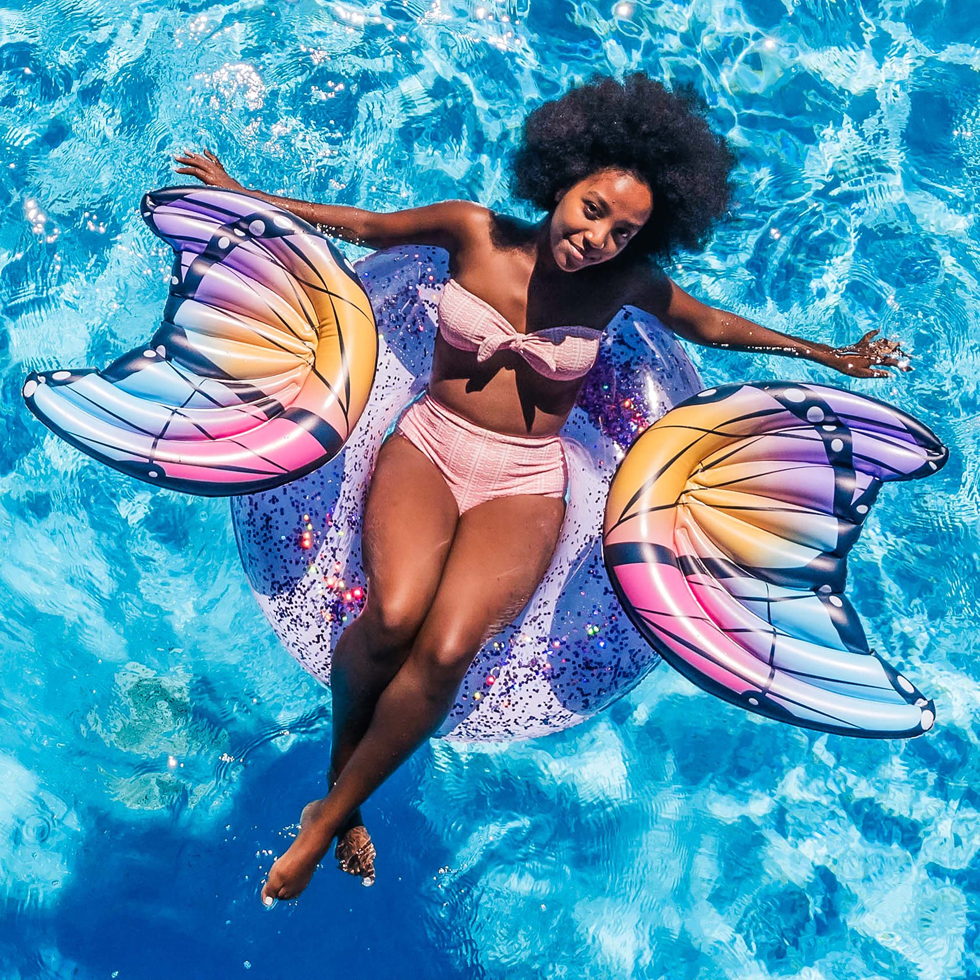 PoolCandy Glitter Butterfly 40" Pool Tube product image