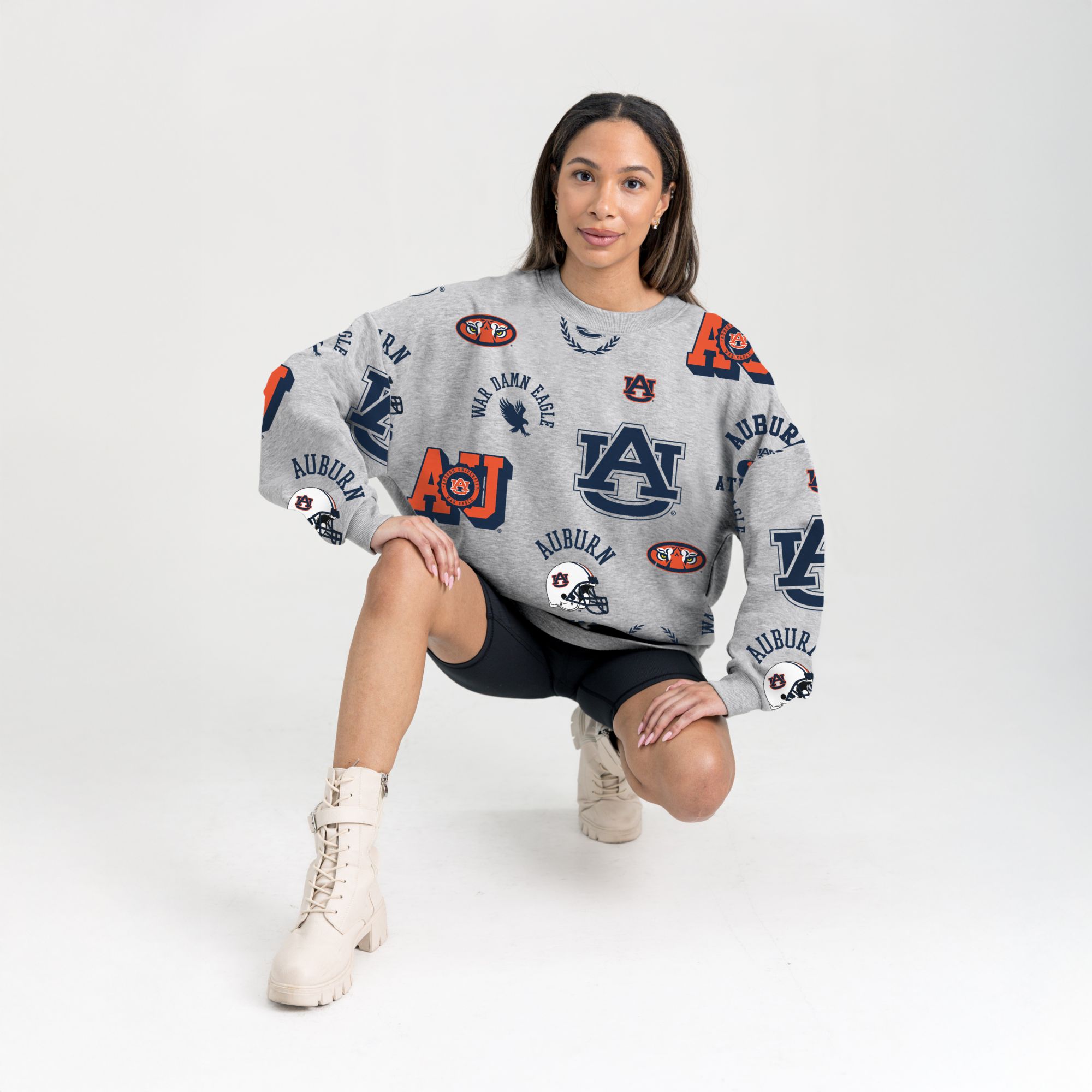 Gameday Couture Women's Auburn Tigers White Crewneck Sweatshirt product image