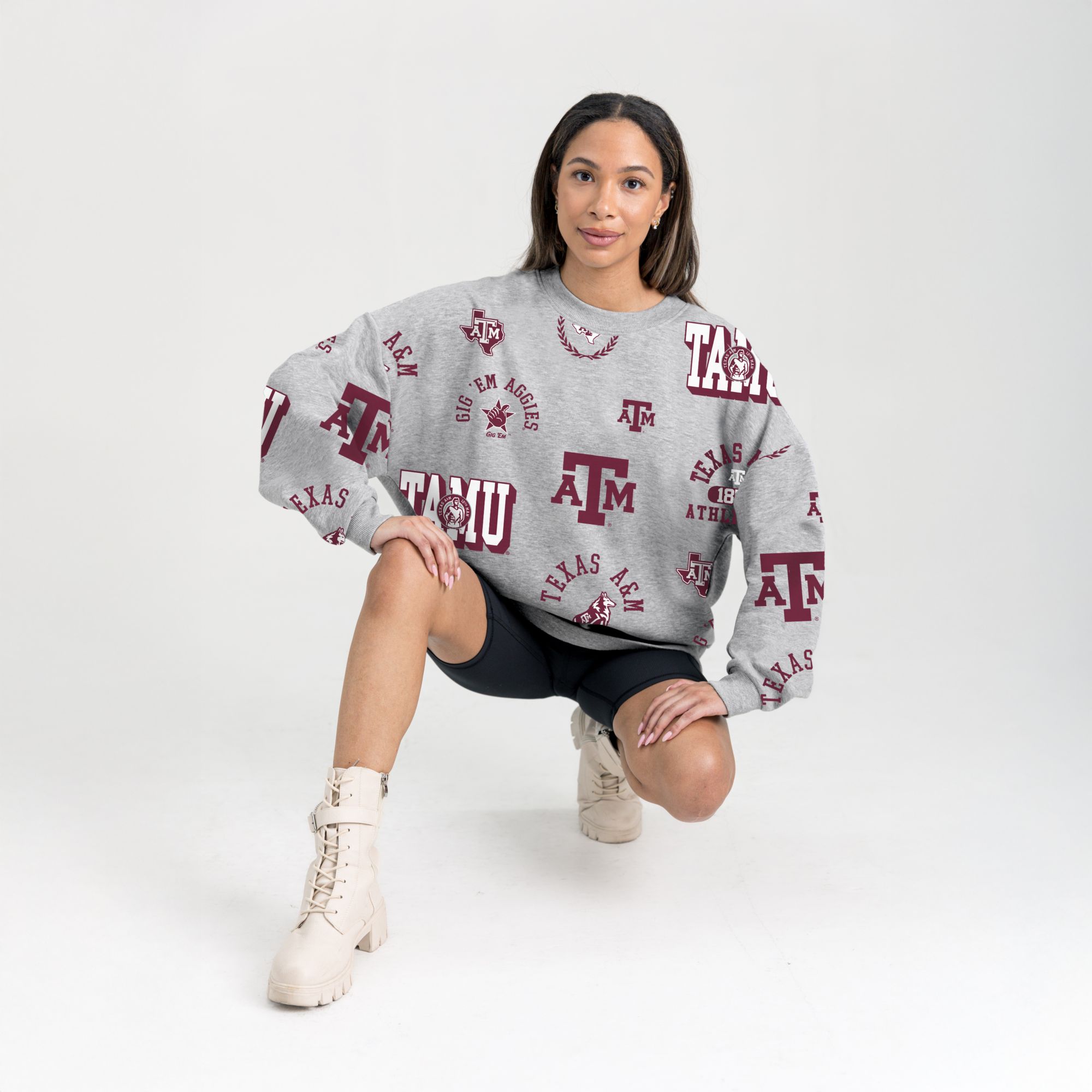 Gameday Couture Women's Texas A&M Aggies White Crewneck Sweatshirt product image