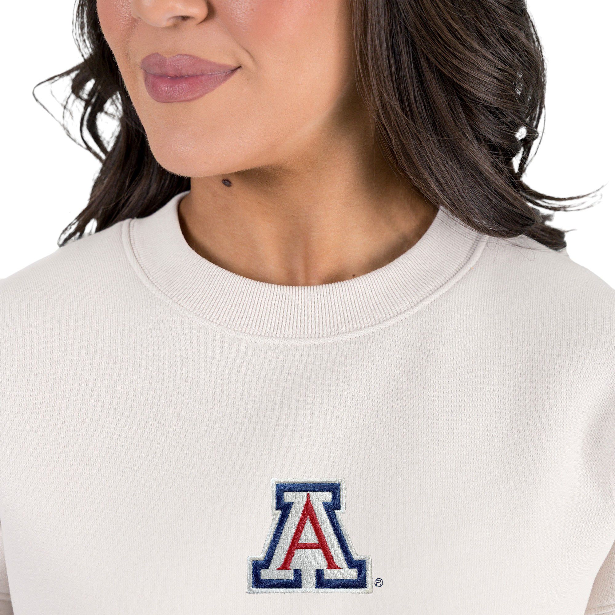 Gameday Couture Women's Arizona Wildcats Ivory Power Move Crew Pullover Sweatshirt product image