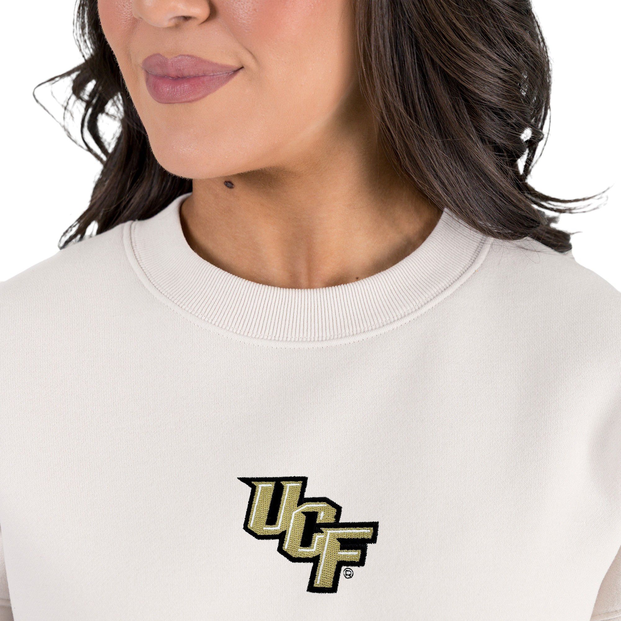 Gameday Couture Women's UCF Knights Ivory Power Move Crew Pullover Sweatshirt product image