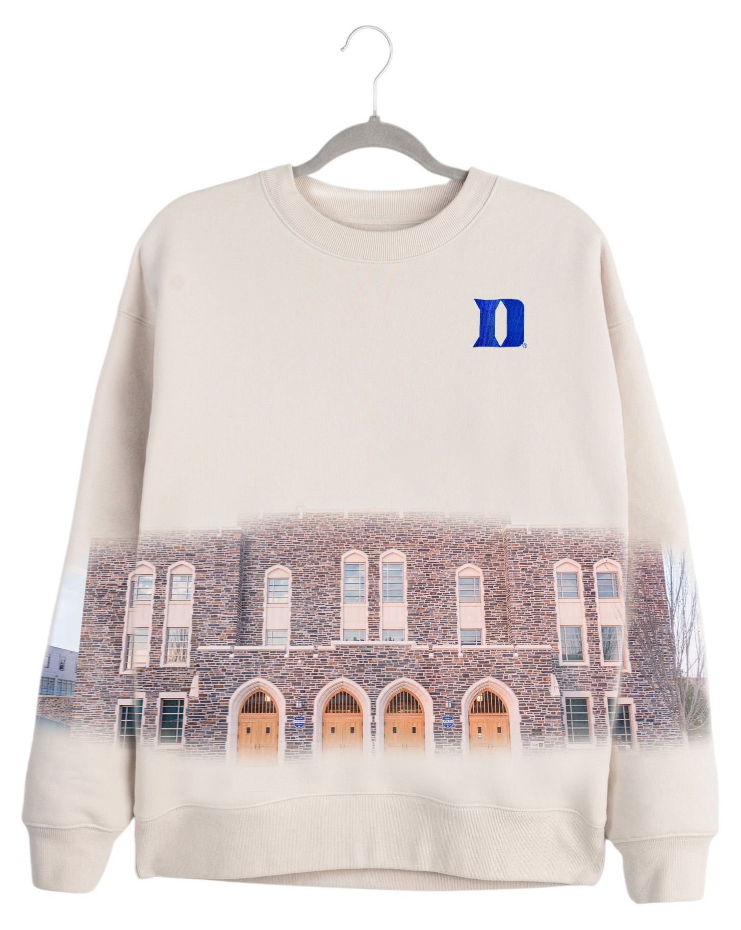 Gameday Couture Women's Duke Blue Devils Ivory Power Move Crew Pullover Sweatshirt product image