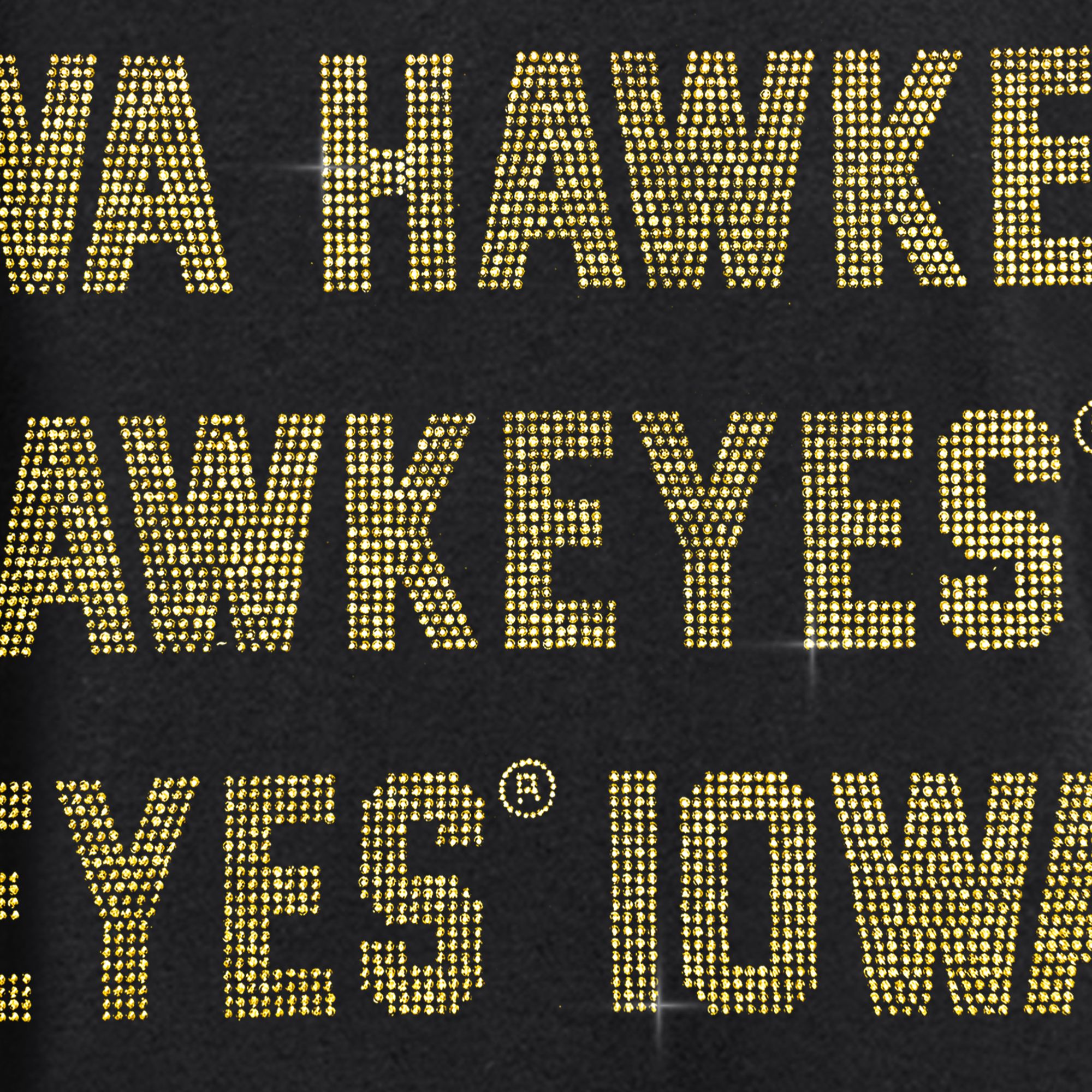 Gameday Couture Women's Iowa Hawkeyes Black Hype Crew Pullover Sweatshirt product image