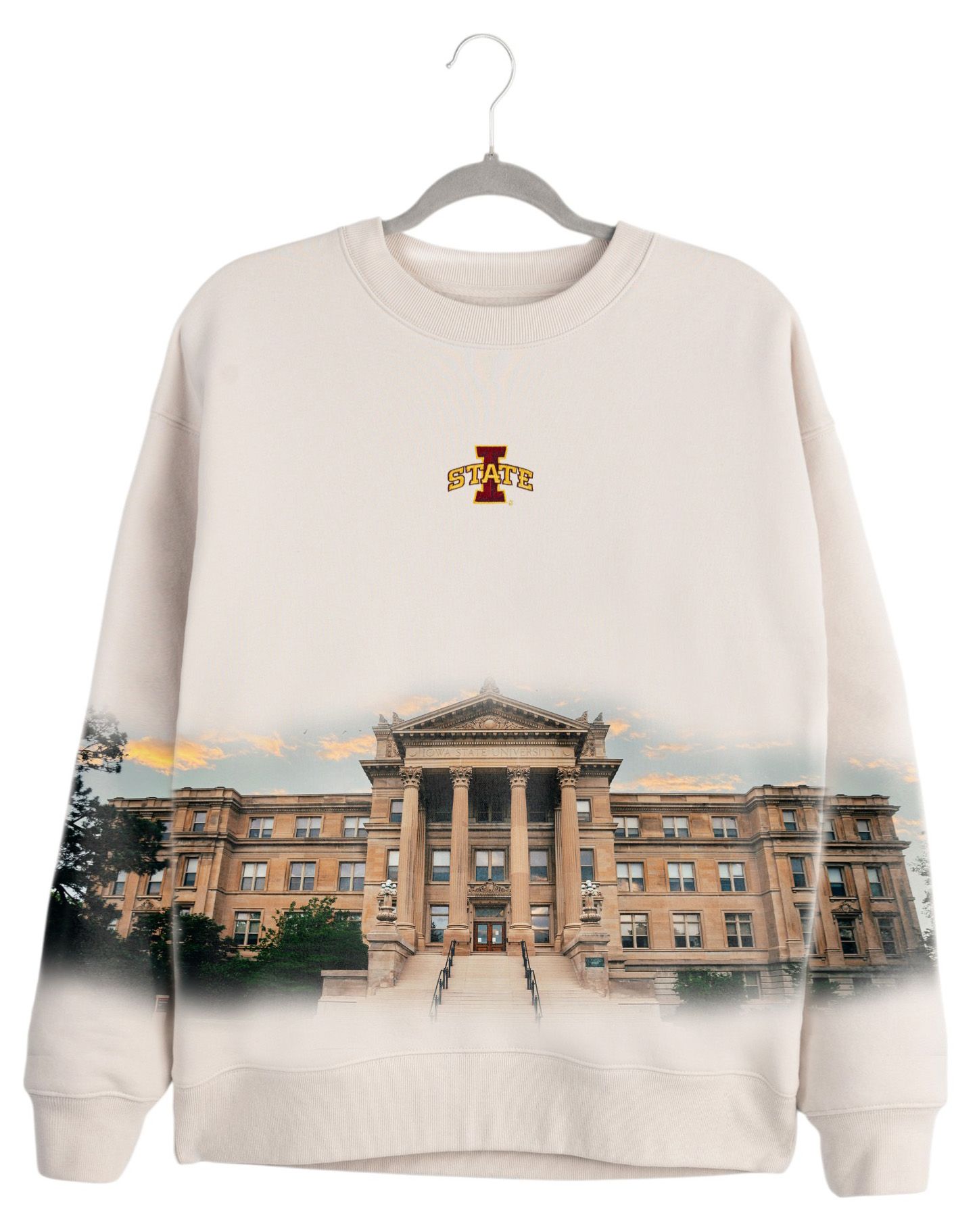 Gameday Couture Women's Iowa State Cyclones Ivory Power Move Crew Pullover Sweatshirt product image