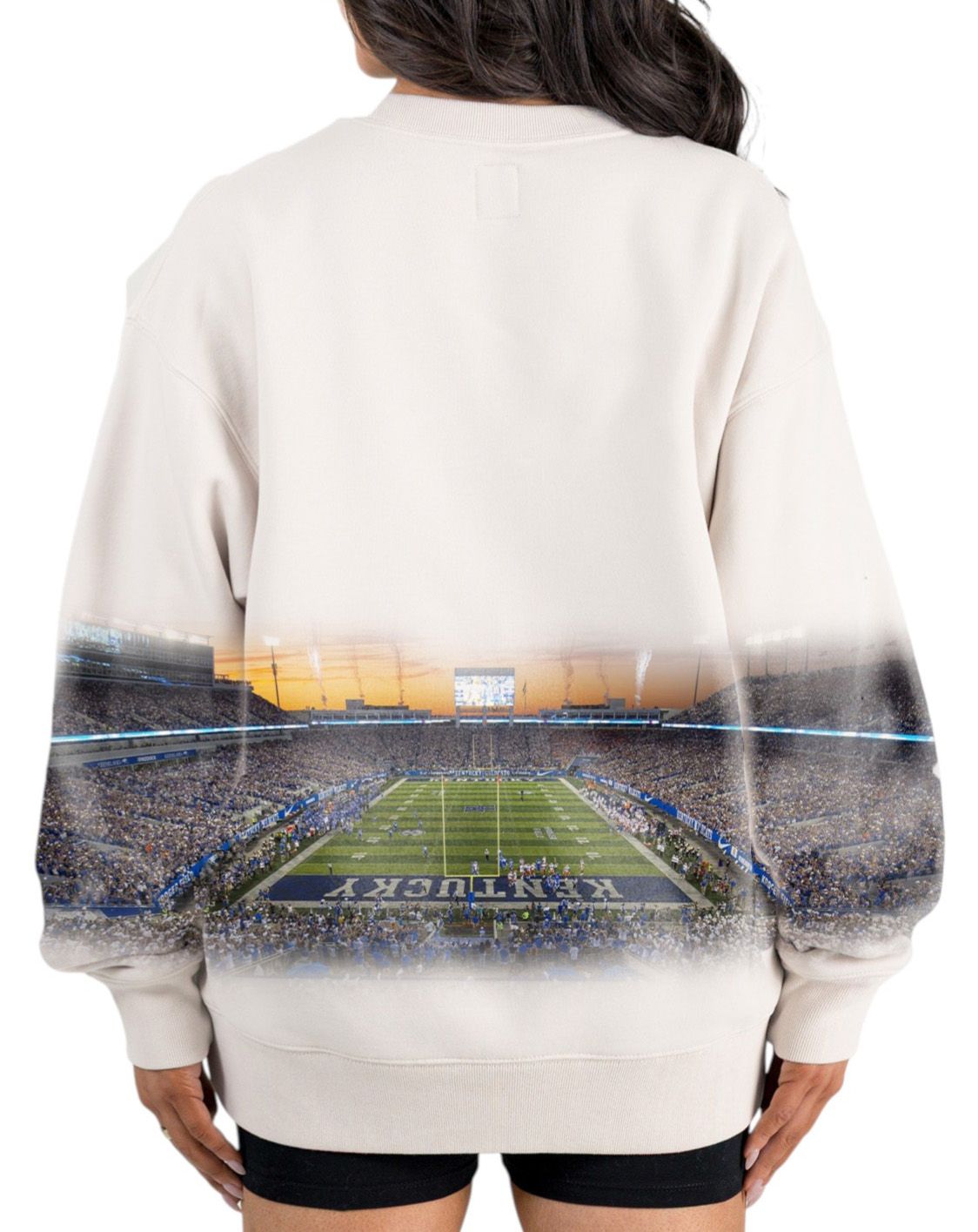 Gameday Couture Women's Kentucky Wildcats Ivory Power Move Crew Pullover Sweatshirt product image