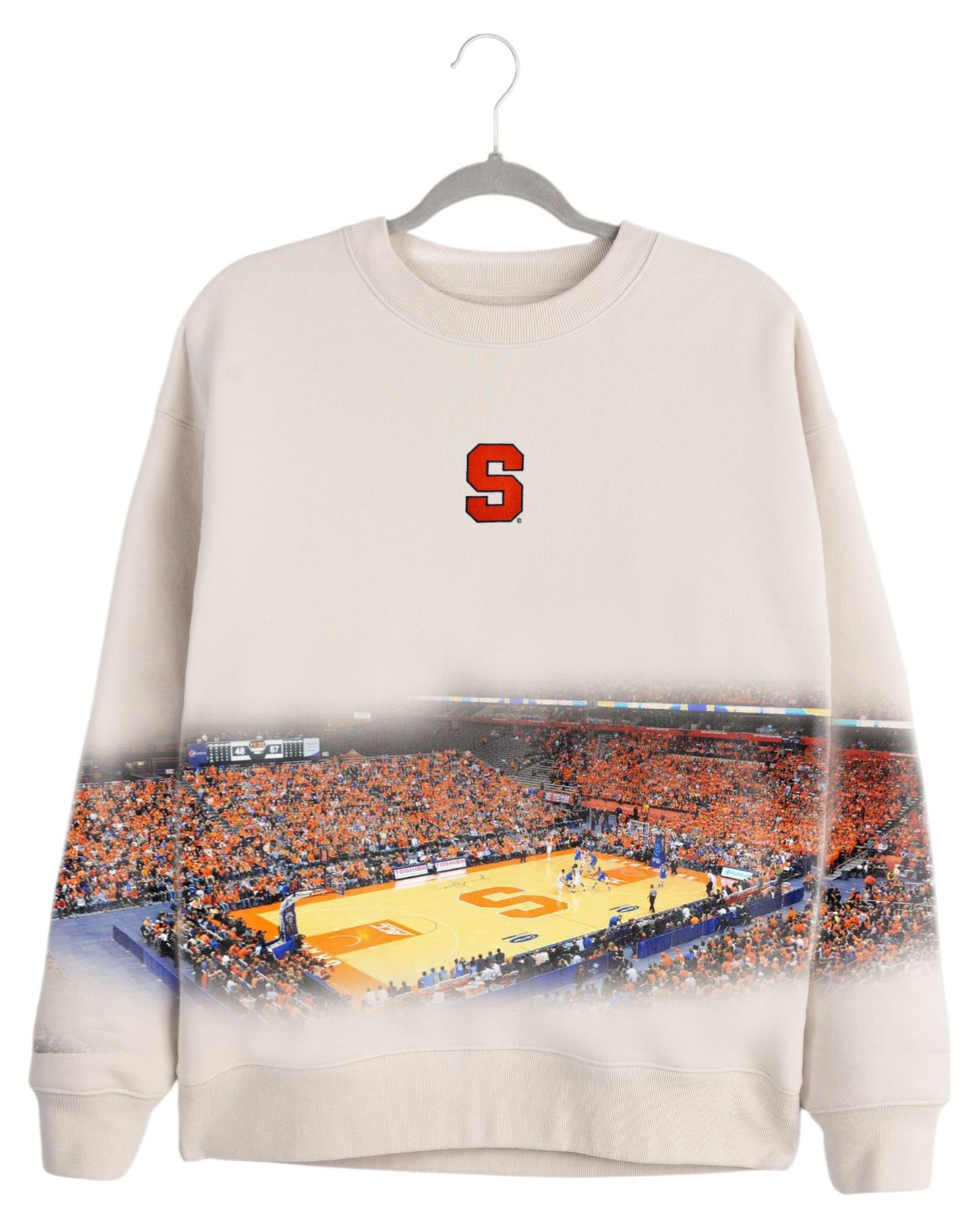 Gameday Couture Women's Syracuse Orange Ivory Power Move Crew Pullover Sweatshirt product image