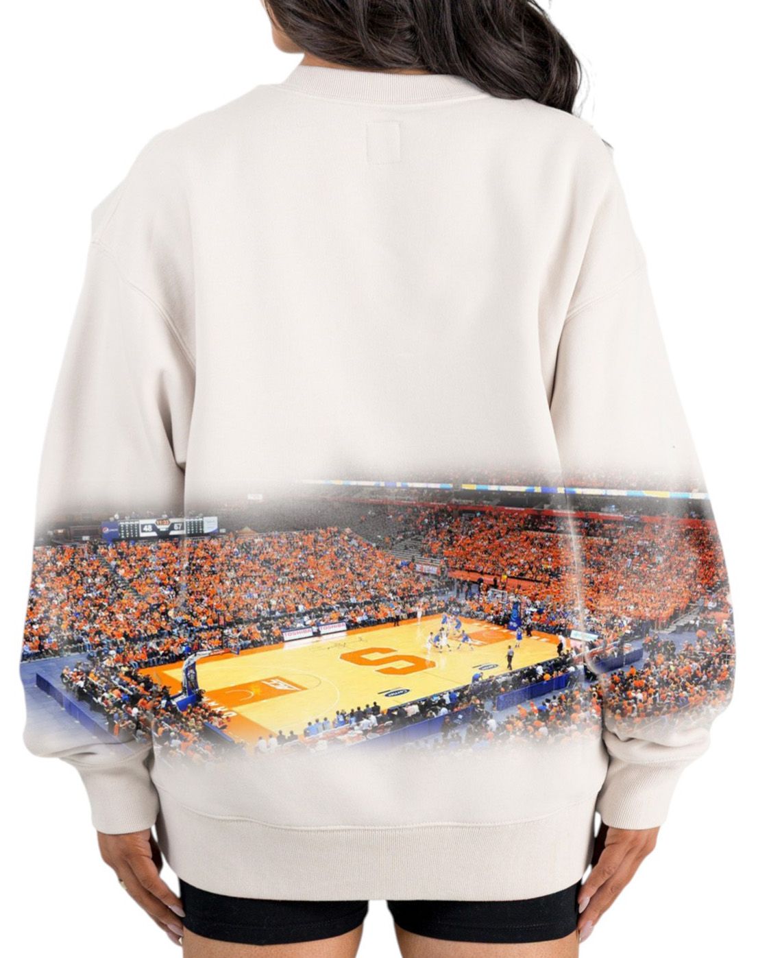 Gameday Couture Women's Syracuse Orange Ivory Power Move Crew Pullover Sweatshirt product image
