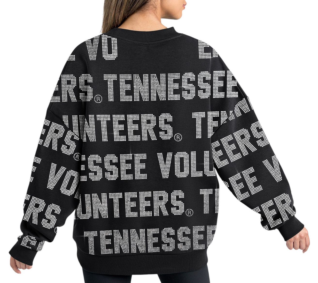 Gameday Couture Women's Tennessee Volunteers Black Hype Crew Pullover Sweatshirt product image