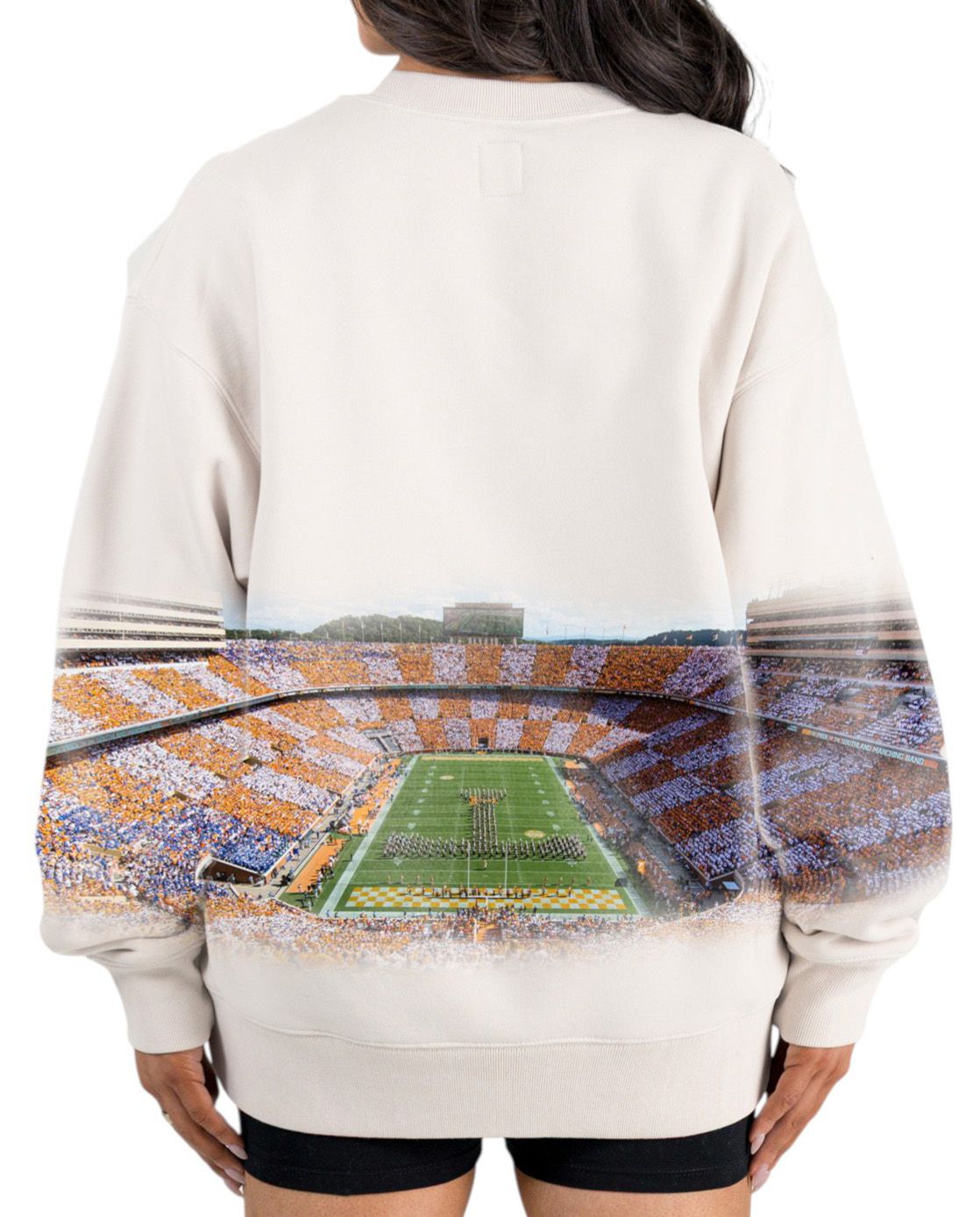 Gameday Couture Women's Tennessee Volunteers Ivory Power Move Crew Pullover Sweatshirt product image