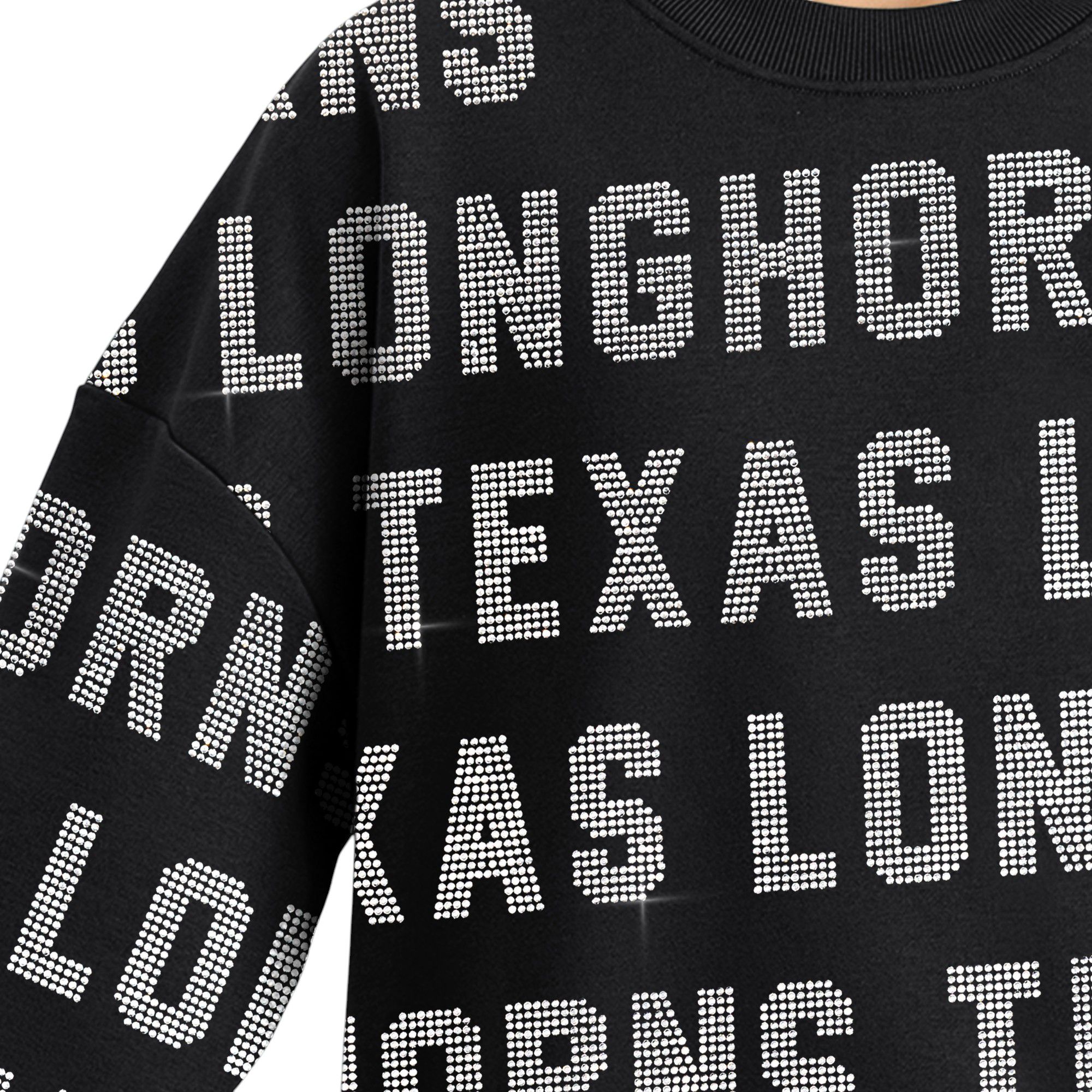 Gameday Couture Women's Texas Longhorns Black Hype Crew Pullover Sweatshirt product image