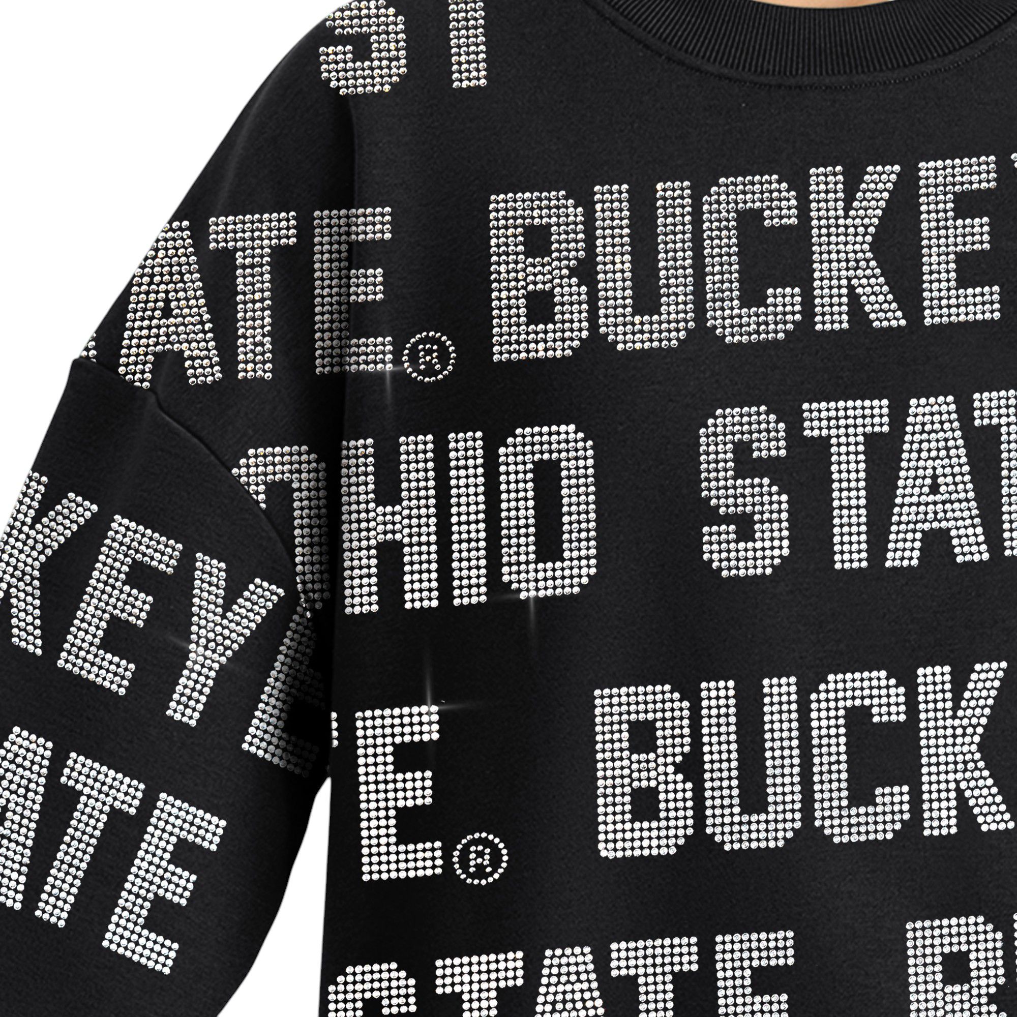 Gameday Couture Women's Ohio State Buckeyes Black Hype Crew Pullover Sweatshirt product image