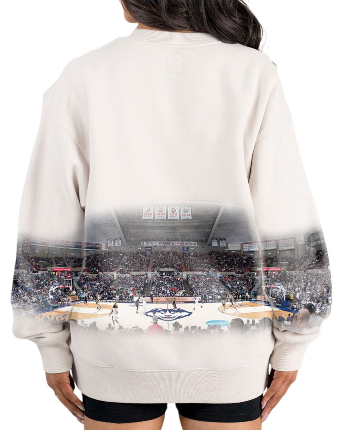 Gameday Couture Women's UConn Huskies Ivory Power Move Crew Pullover Sweatshirt product image
