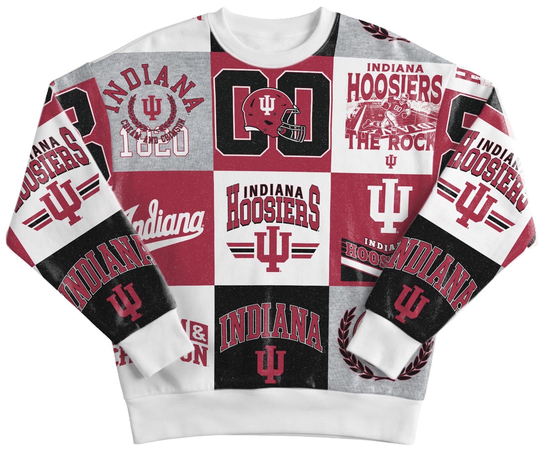 Gameday Couture Women's Indiana Hoosiers All Over Print Crewneck Sweatshirt product image