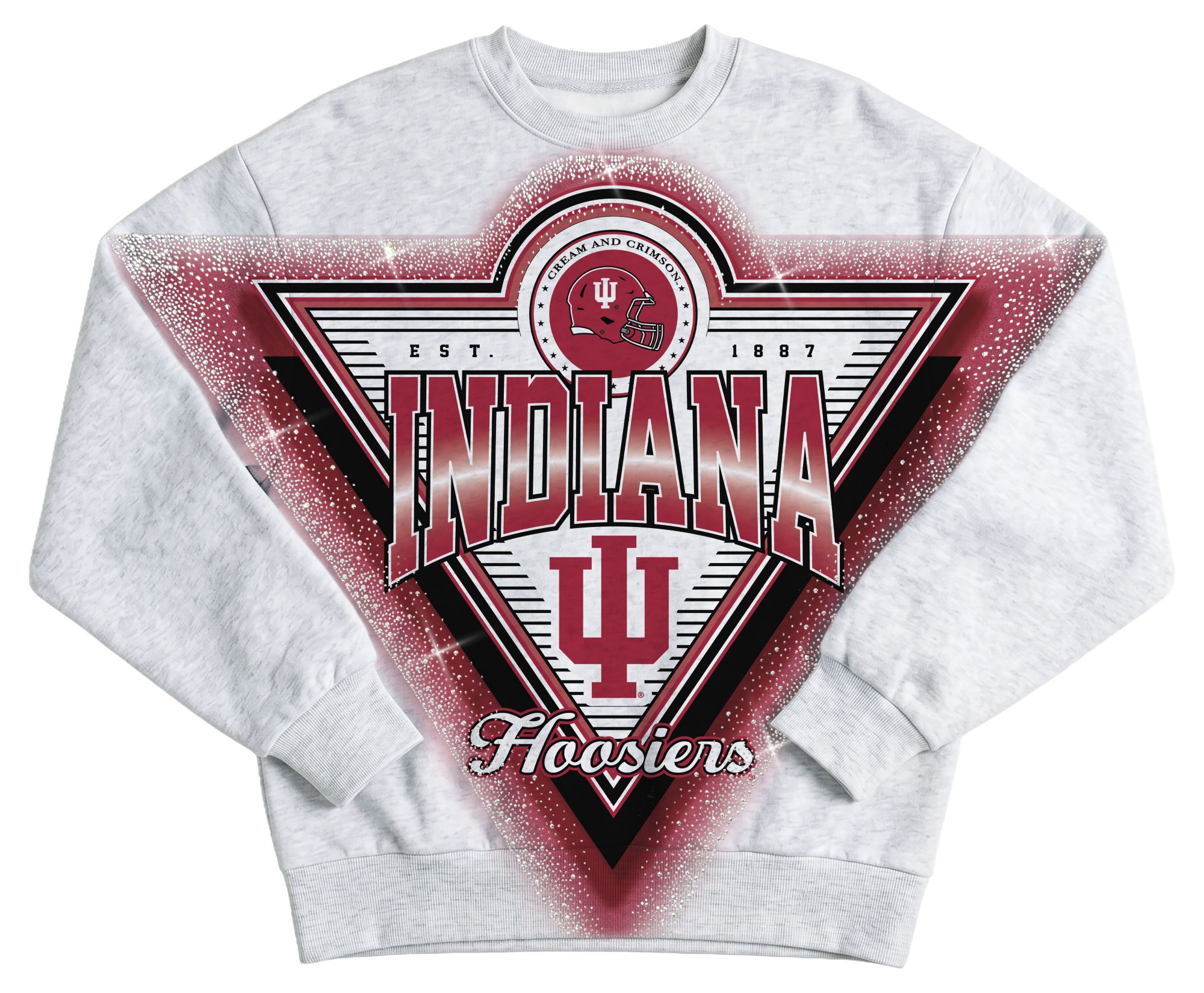 Gameday Couture Women's Indiana Hoosiers Rhinestone Premium Crewneck Sweatshirt product image